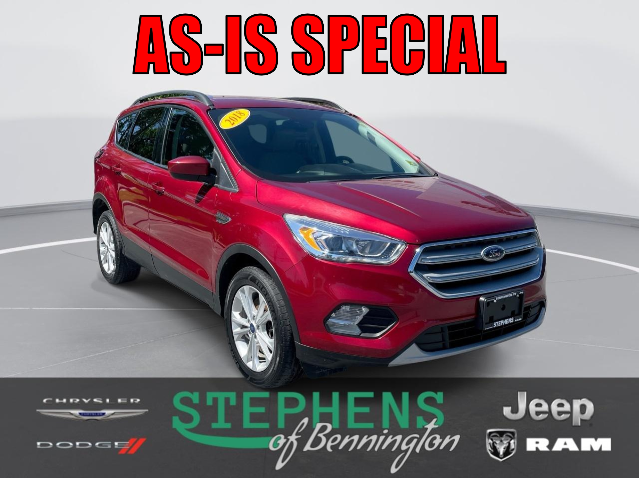 Used 2018 Ford Escape SEL with VIN 1FMCU9HD5JUD30168 for sale in Bennington, VT