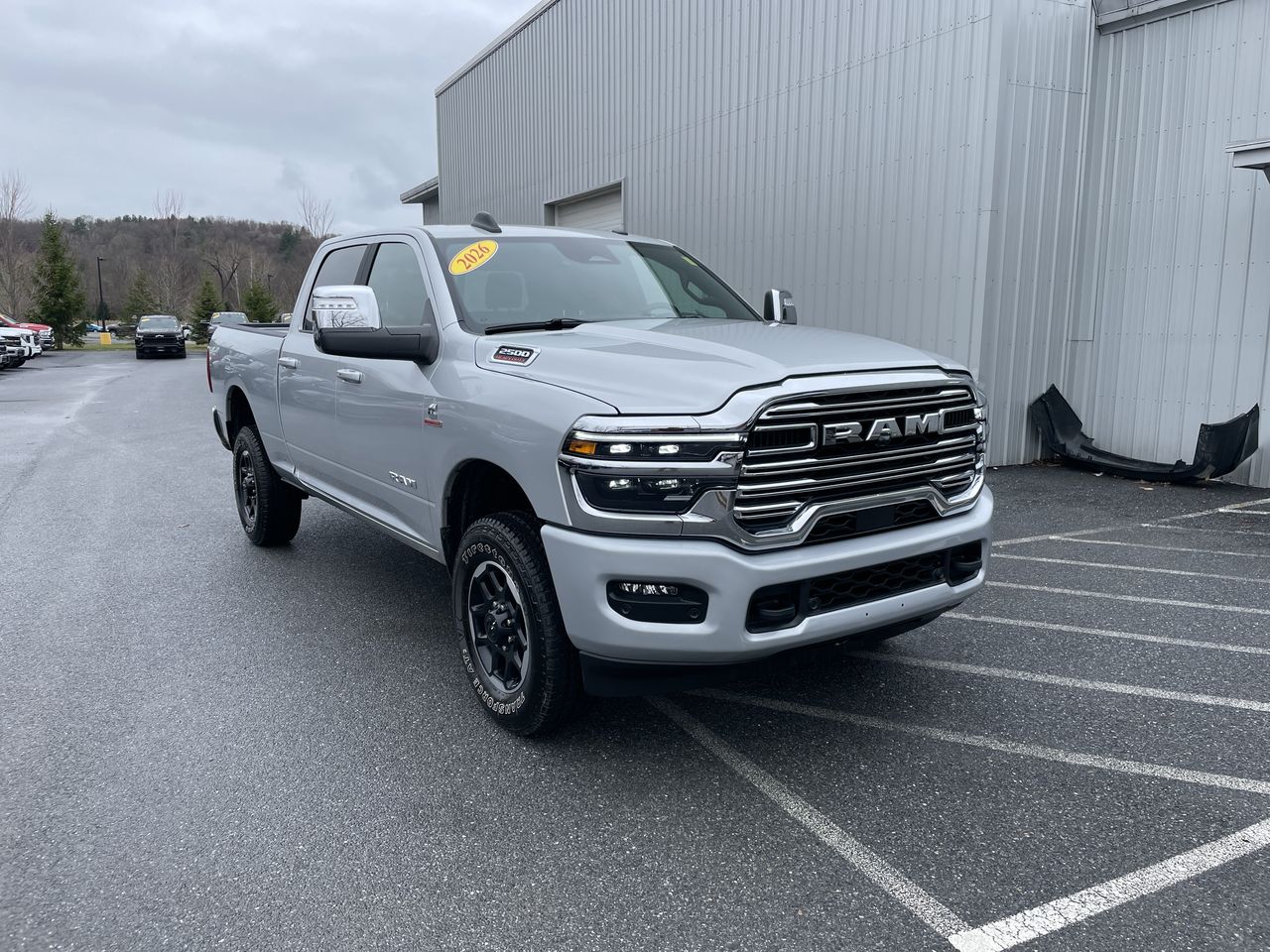 Silver 2026 RAM 2500 Laramie Crew Cab 4WD Pickup Truck Four-Wheel Drive Automatic