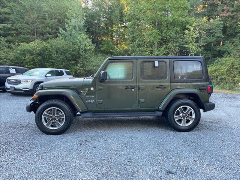 Used 2021 Jeep Wrangler Unlimited Sahara with VIN 1C4HJXEN8MW646046 for sale in Oak Hill, WV