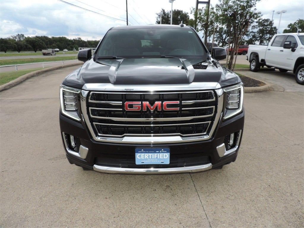 Certified 2021 GMC Yukon SLT with VIN 1GKS1BKD5MR187226 for sale in Bryan, TX