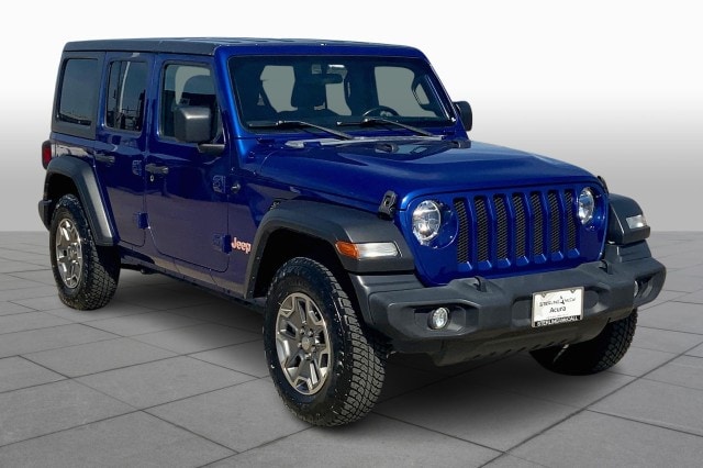 Used 2020 Jeep Wrangler Unlimited Sport S with VIN 1C4HJXDN8LW113940 for sale in Houston, TX