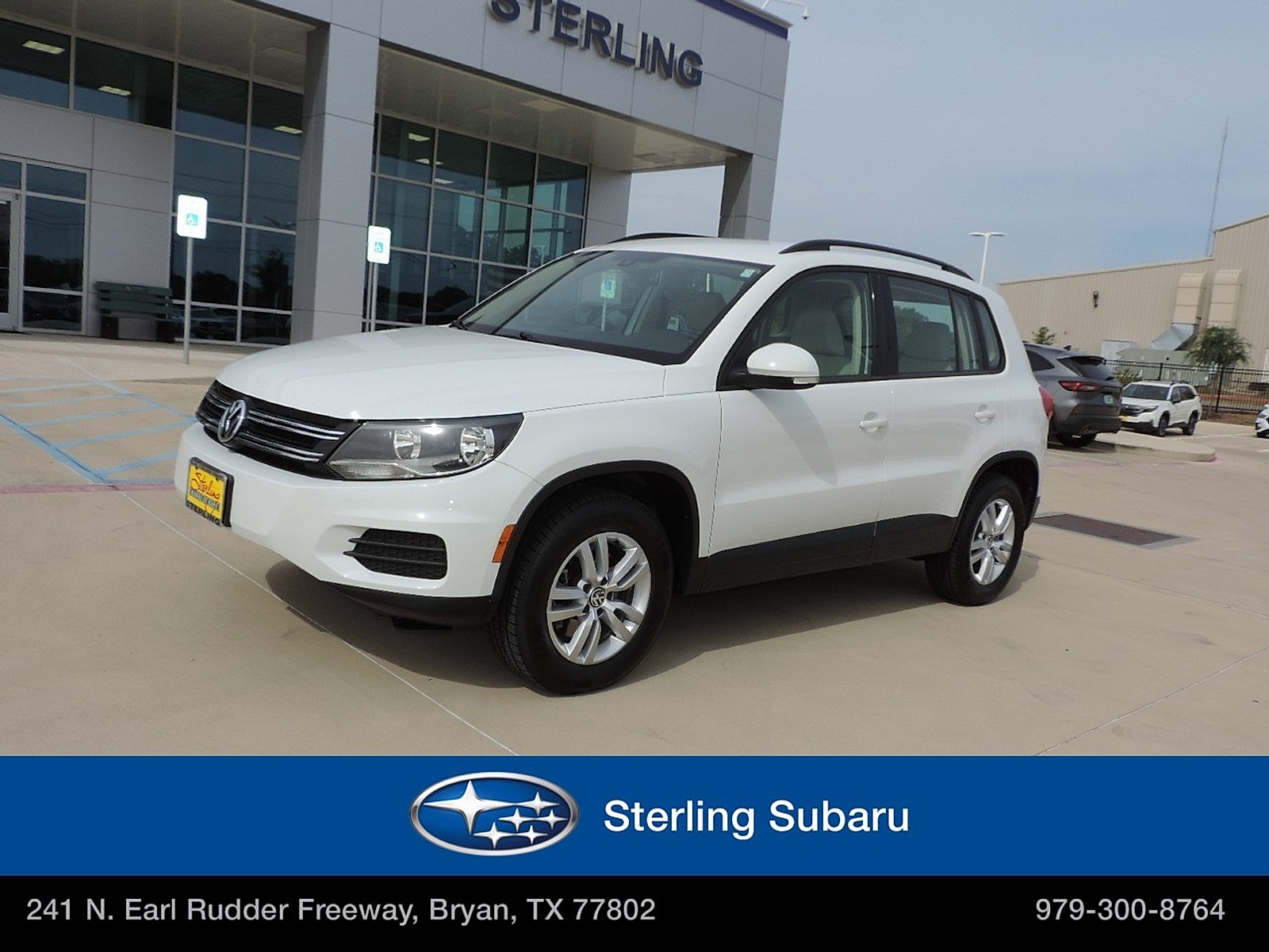 Used 2017 Volkswagen Tiguan S with VIN WVGAV7AX9HK005610 for sale in Bryan, TX