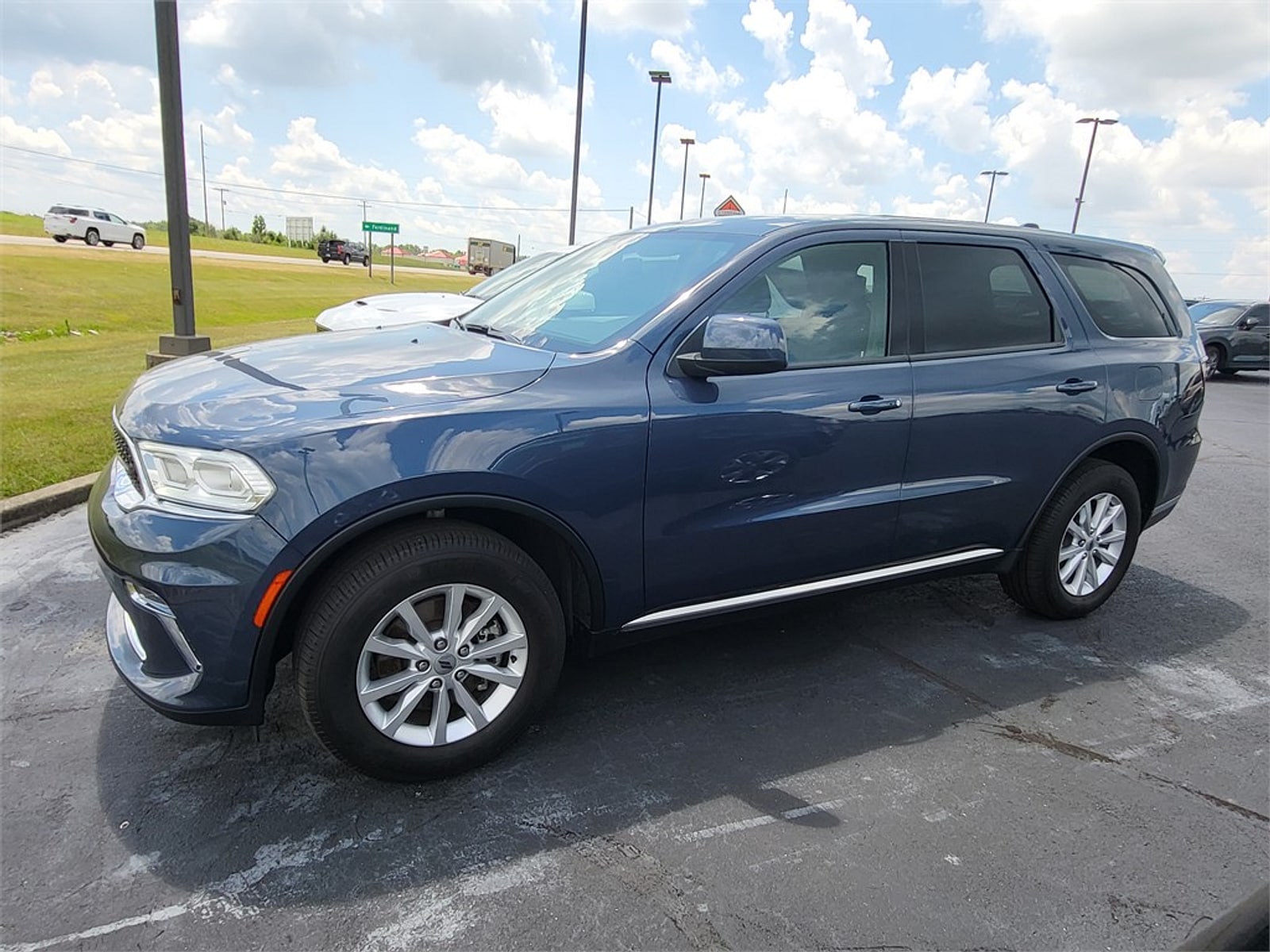 Used 2021 Dodge Durango SXT with VIN 1C4RDJAG2MC598836 for sale in Jasper, IN