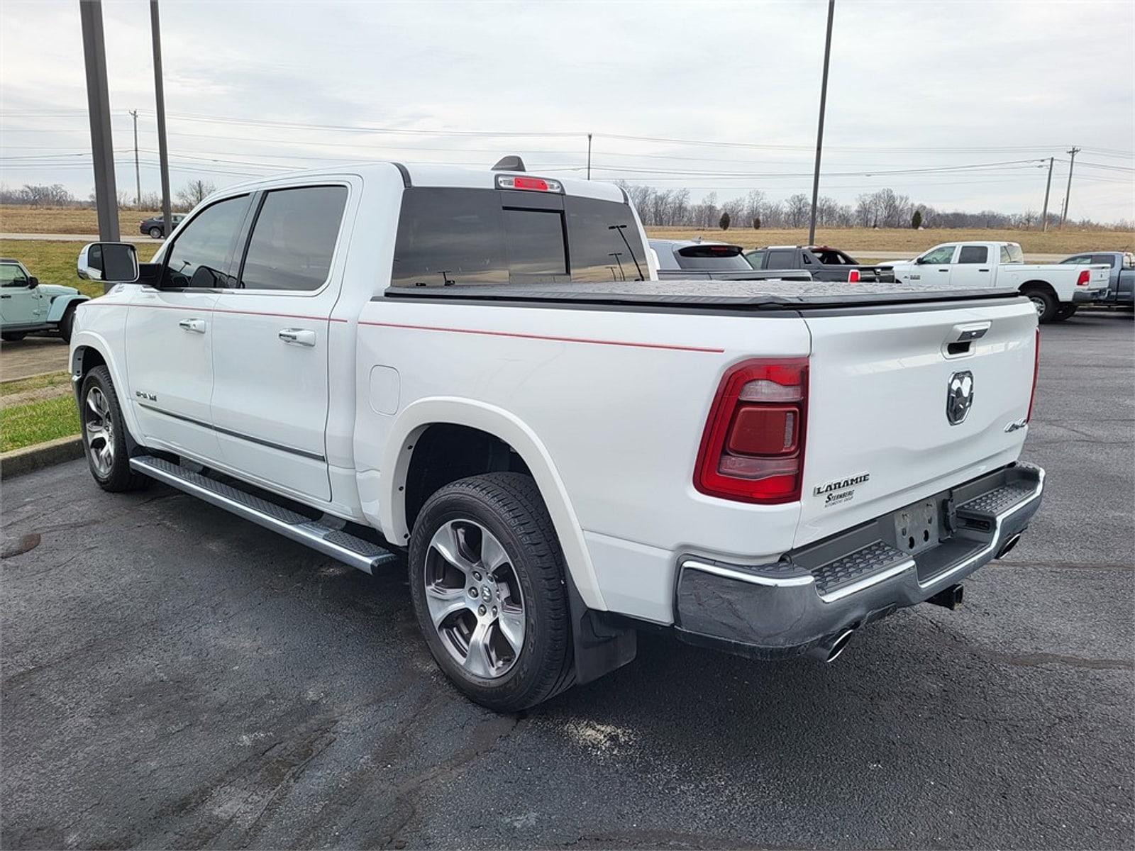 Used 2019 RAM Ram 1500 Pickup Laramie with VIN 1C6SRFJT2KN663786 for sale in Jasper, IN