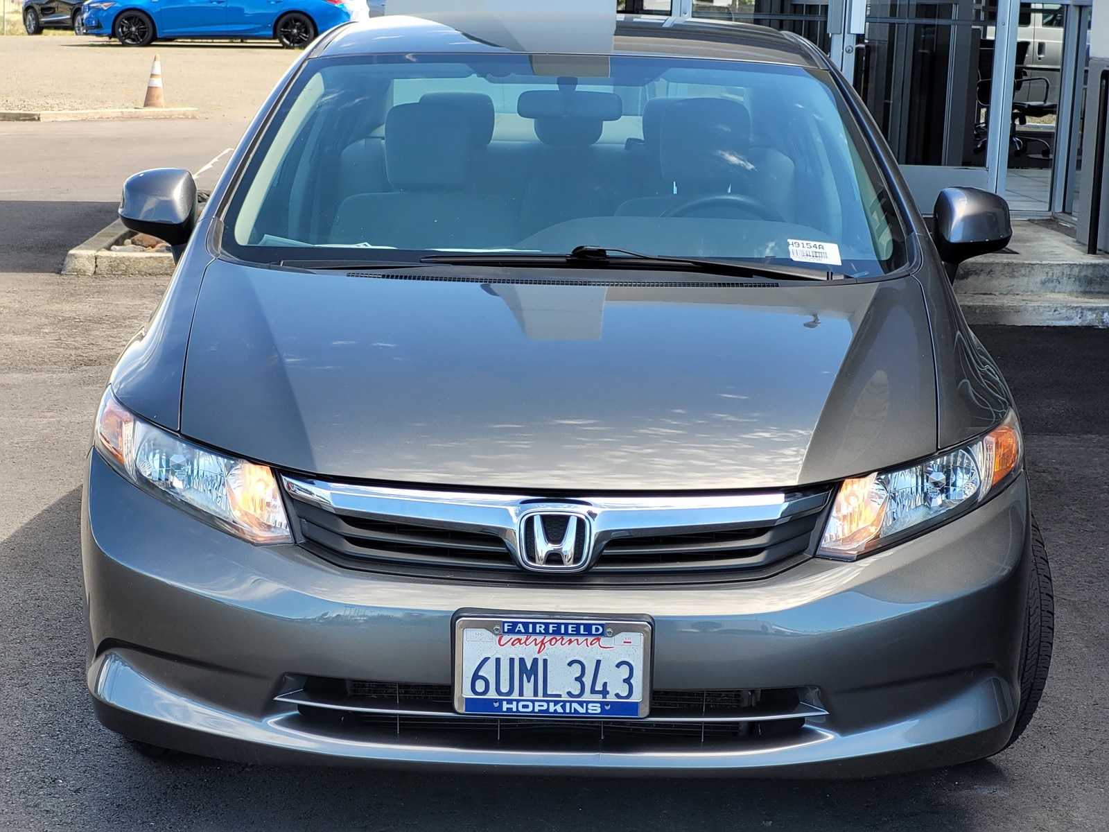 Used 2012 Honda Civic LX with VIN JHMFB2F50CS004592 for sale in Fairfield, CA