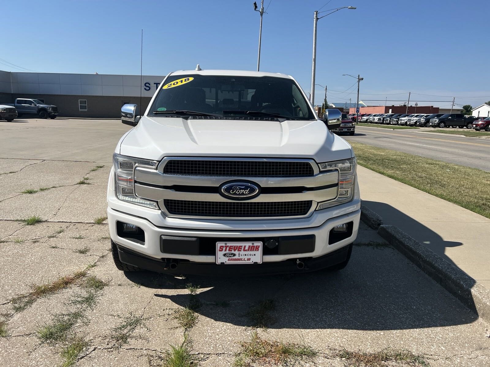 Used 2018 Ford F-150 Platinum with VIN 1FTFW1E1XJFE71023 for sale in Grinnell, IA