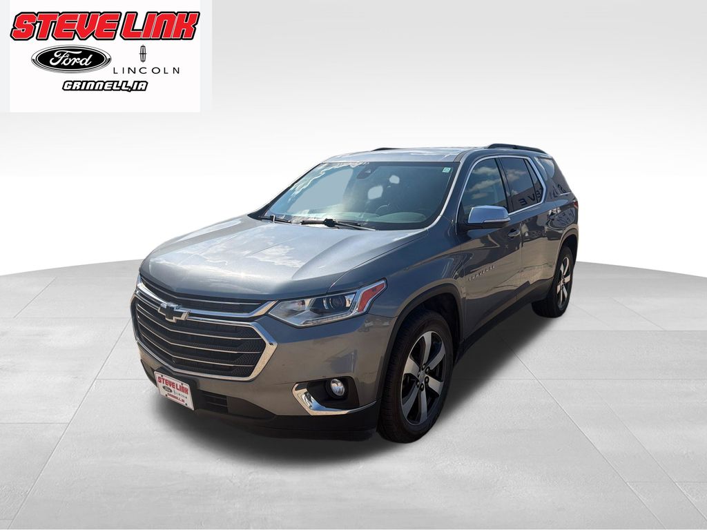 Used 2021 Chevrolet Traverse 3LT with VIN 1GNEVHKW3MJ147721 for sale in Grinnell, IA