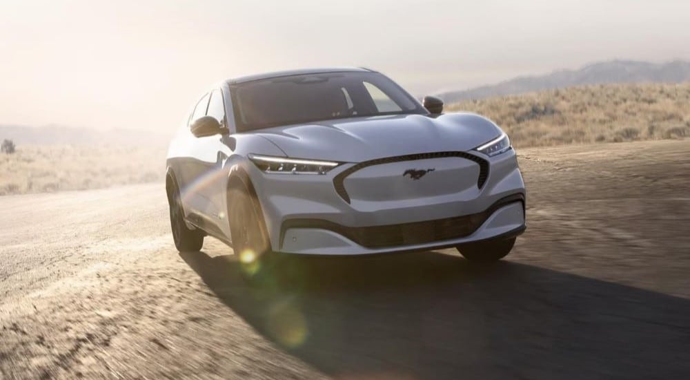 Ford%20EVs%20-%202024%20Ford%20Mustang%20Mach-E%20-%20Sunny%202.jpg A white 2024 Ford Mustang Mach-E driving off-road.