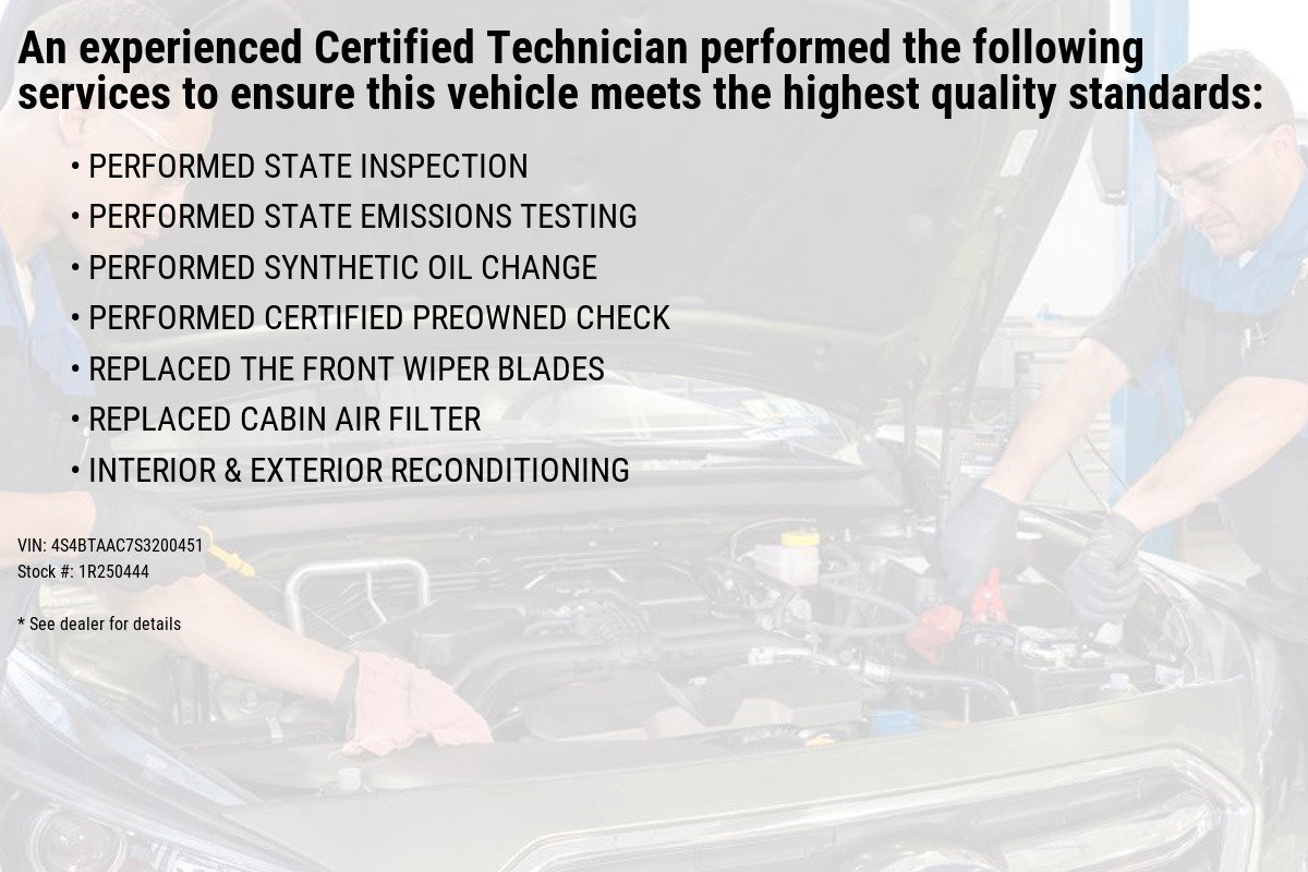 Certified 2025 Subaru Outback Base with VIN 4S4BTAAC7S3200451 for sale in Leesport, PA