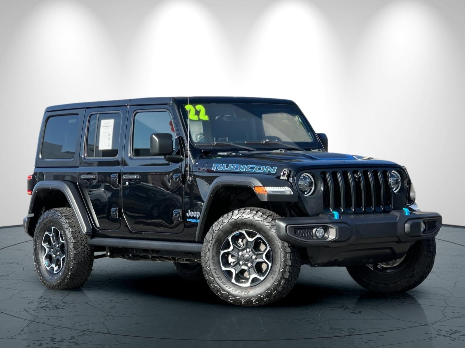 Used 2022 Jeep Wrangler Unlimited Rubicon 4XE with VIN 1C4JJXR61NW107922 for sale in San Jose, CA