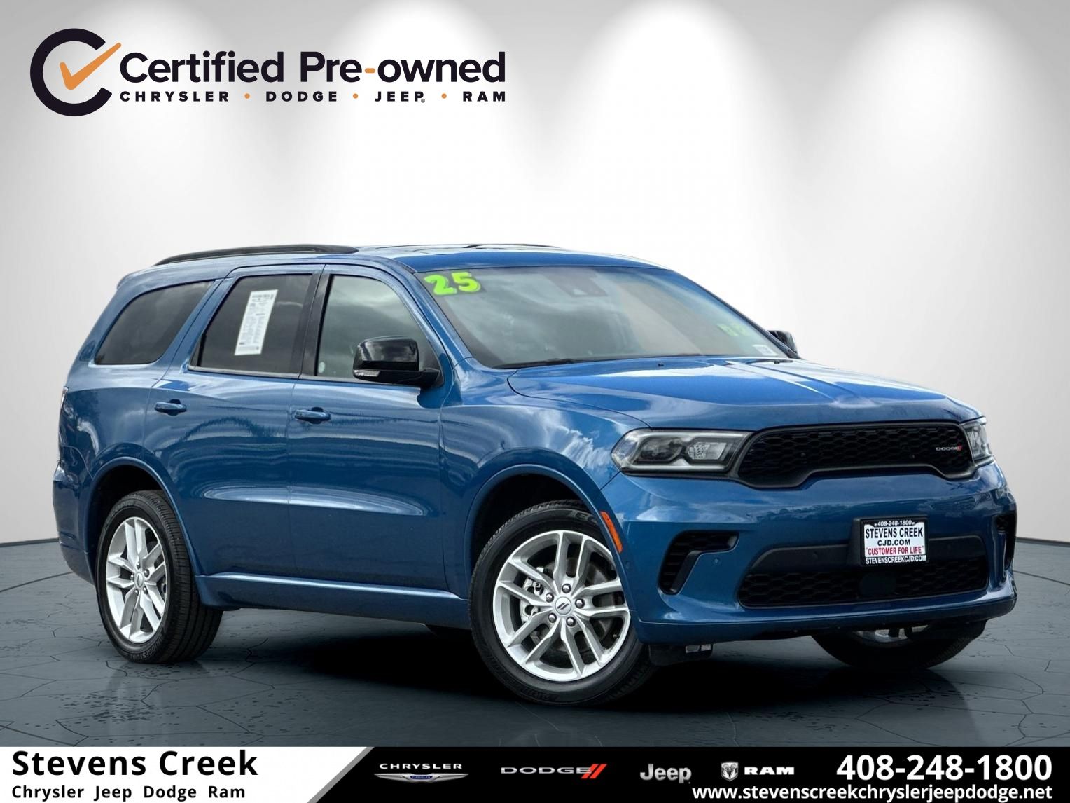 Blue (Frostbite Pearlcoat) 2025 Dodge Durango GT Plus AWD SUV / Crossover All-Wheel Drive 8-Speed Automatic