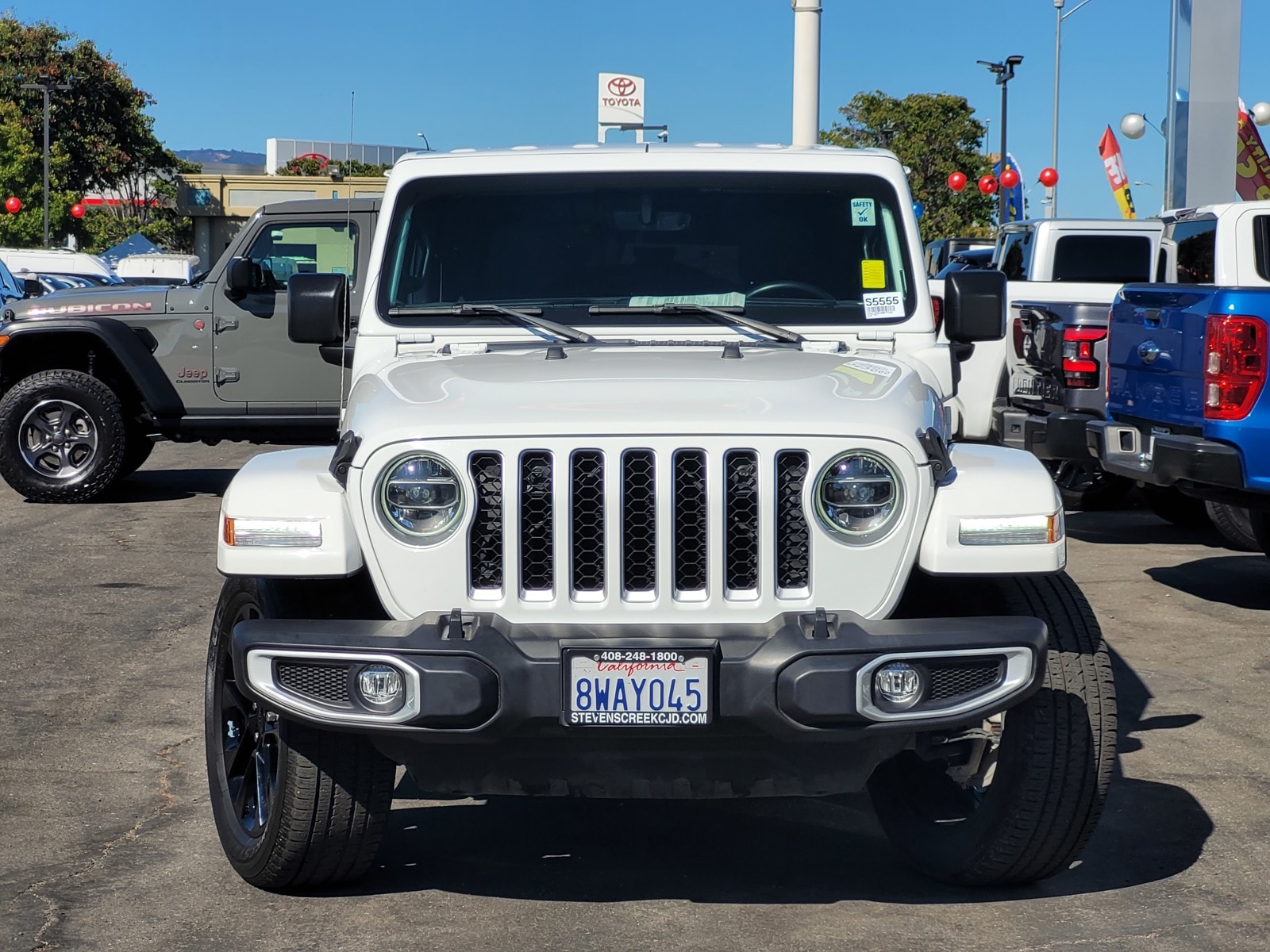 Used 2021 Jeep Wrangler Unlimited Sahara 4XE with VIN 1C4JJXP61MW677100 for sale in San Jose, CA