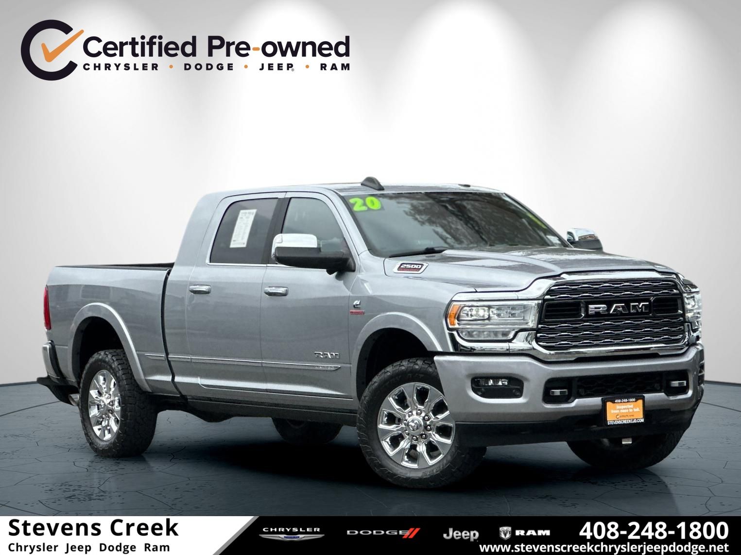 Billet Silver Metallic Clearcoat 2020 RAM 2500 Pickup Truck Four-Wheel Drive 6-Speed Automatic
