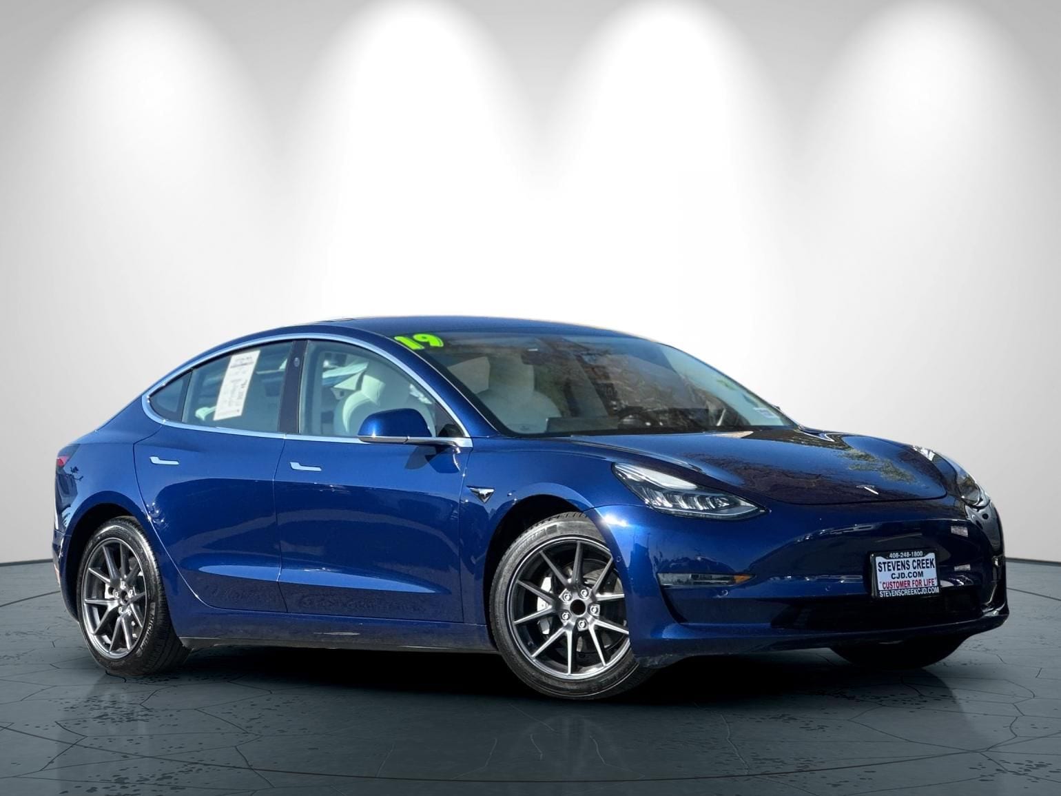 Used 2019 Tesla Model 3 Mid Range with VIN 5YJ3E1EA1KF332412 for sale in San Jose, CA