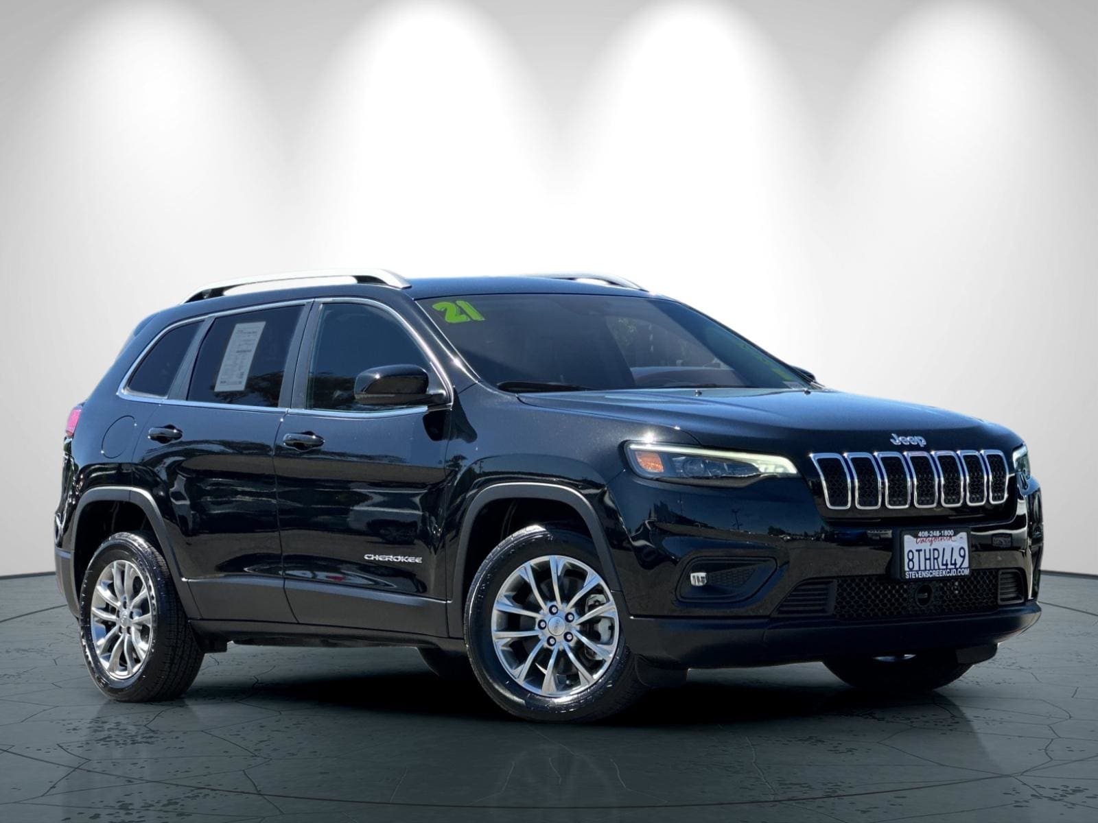 Certified 2021 Jeep Cherokee Latitude Lux with VIN 1C4PJLMX7MD174229 for sale in San Jose, CA