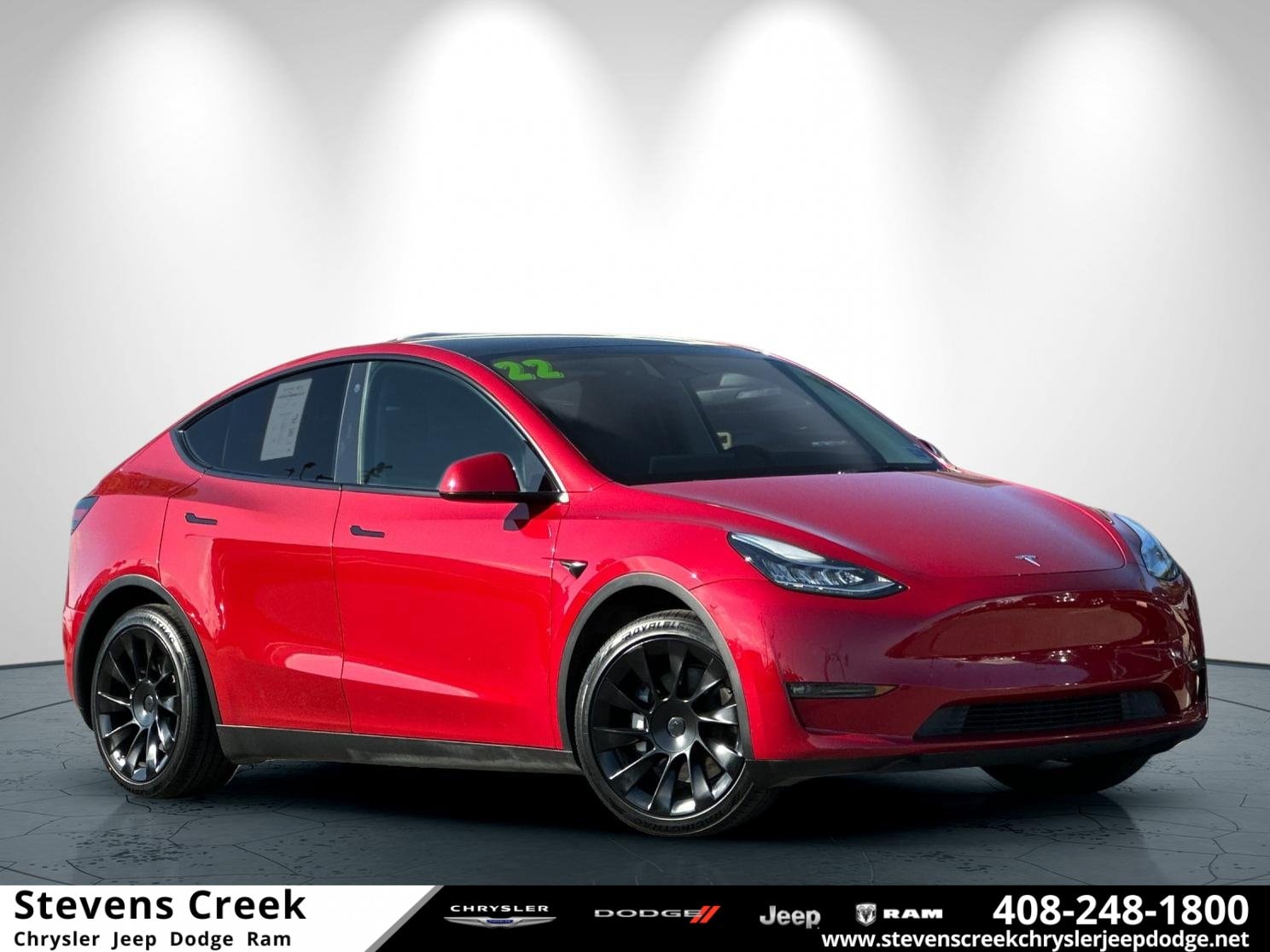 Used 2022 Tesla Model Y Long Range with VIN 7SAYGAEE3NF464887 for sale in San Jose, CA