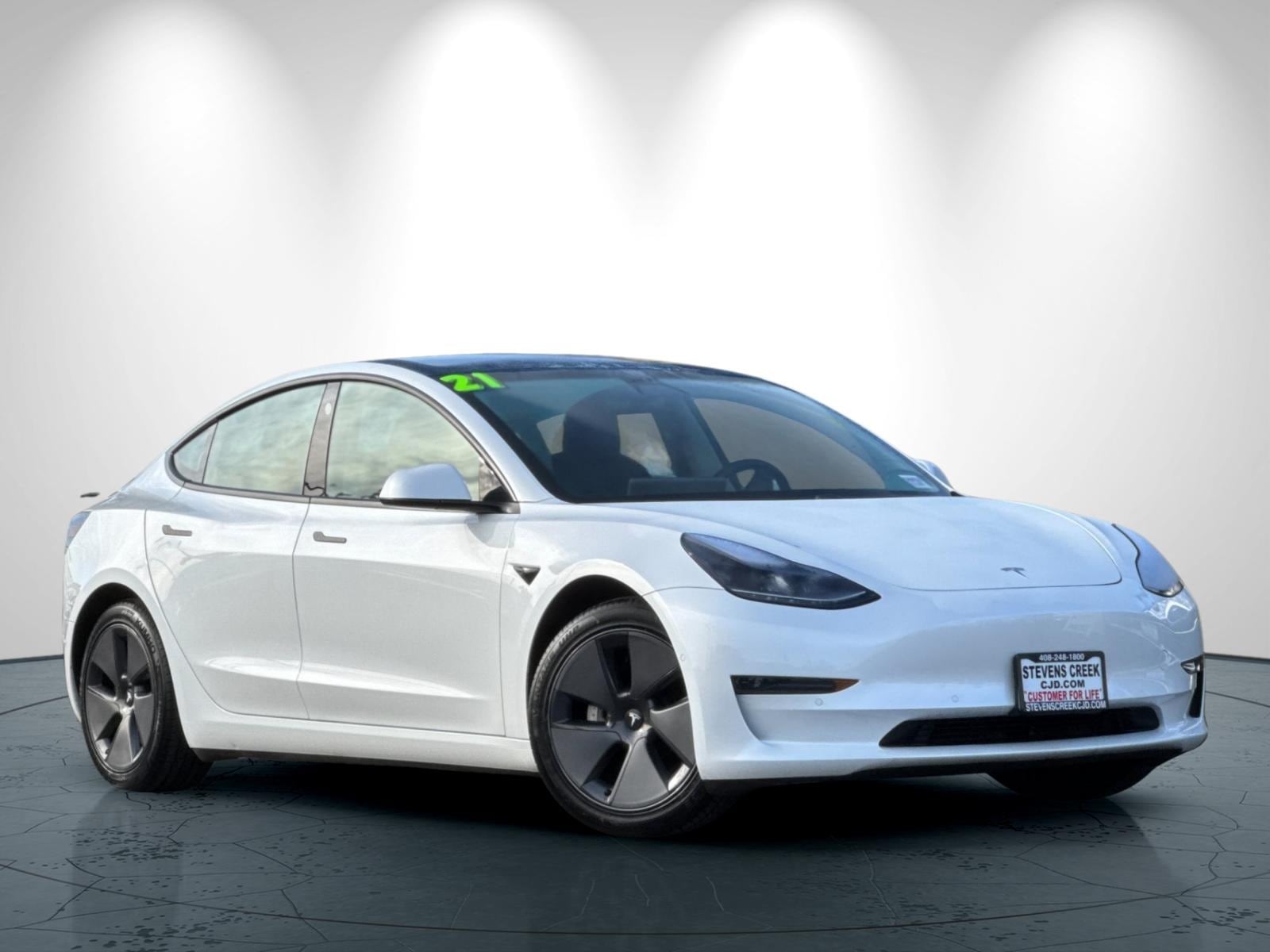 Used 2021 Tesla Model 3 Base with VIN 5YJ3E1EA5MF998787 for sale in San Jose, CA