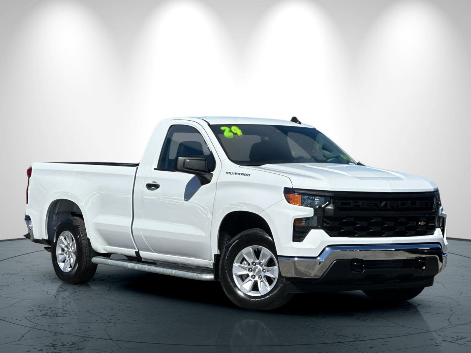 Used 2024 Chevrolet Silverado 1500 Work Truck with VIN 3GCNAAED4RG351135 for sale in San Jose, CA