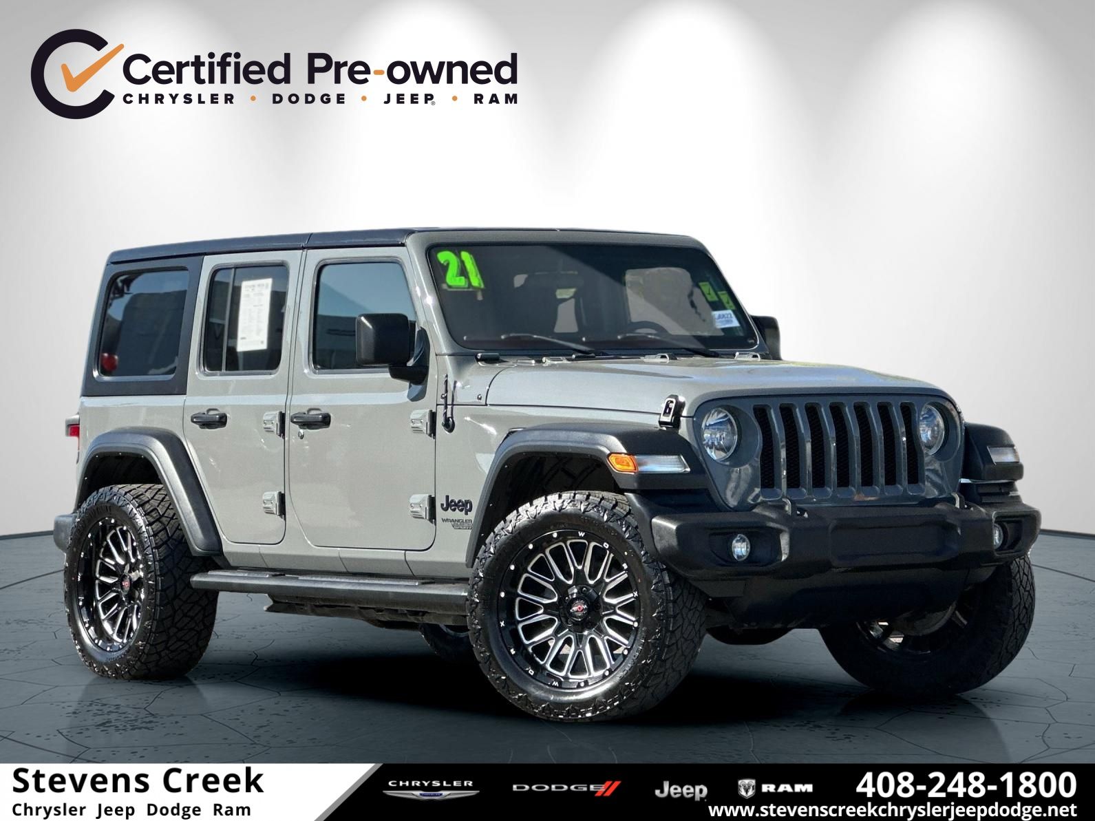 Sting-Gray Clearcoat 2021 Jeep Wrangler Unlimited Sport S 4WD SUV / Crossover Four-Wheel Drive 8-Speed Automatic