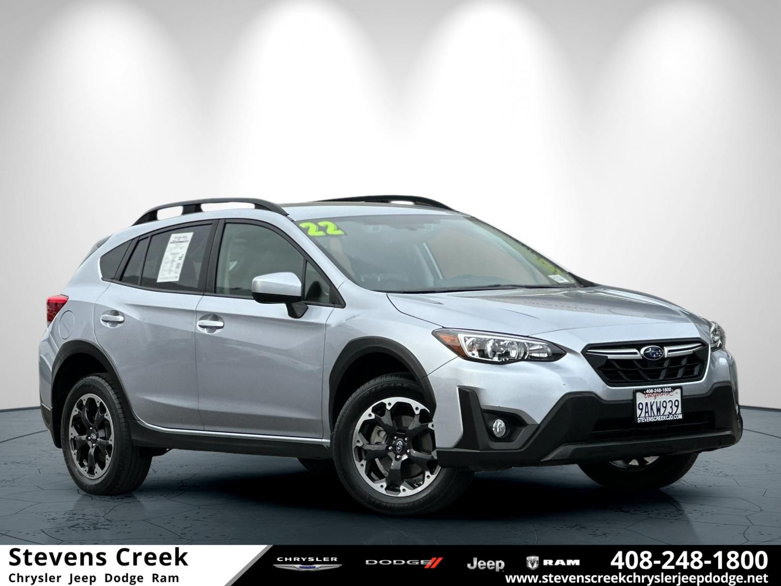 Ice Silver Metallic 2022 Subaru Crosstrek Premium AWD SUV / Crossover All-Wheel Drive Continuously Variable Transmission