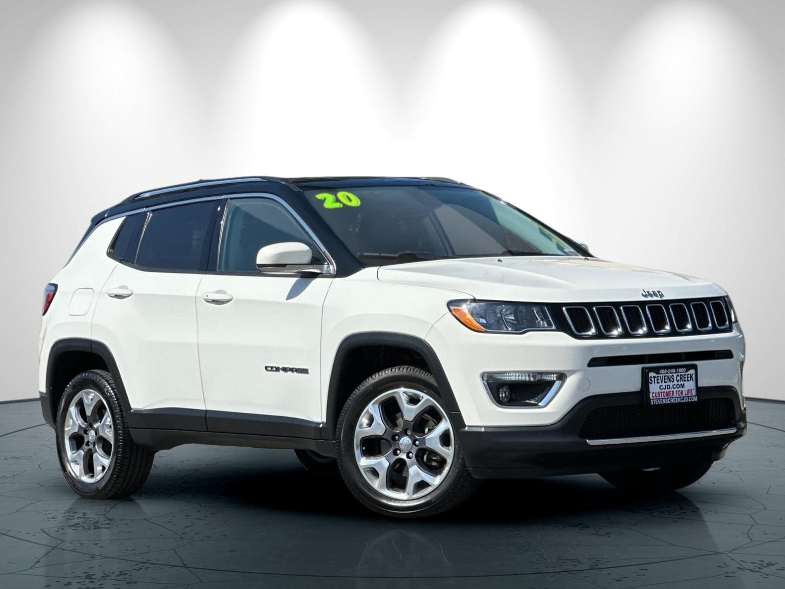 Used 2020 Jeep Compass Limited with VIN 3C4NJDCB3LT146455 for sale in San Jose, CA