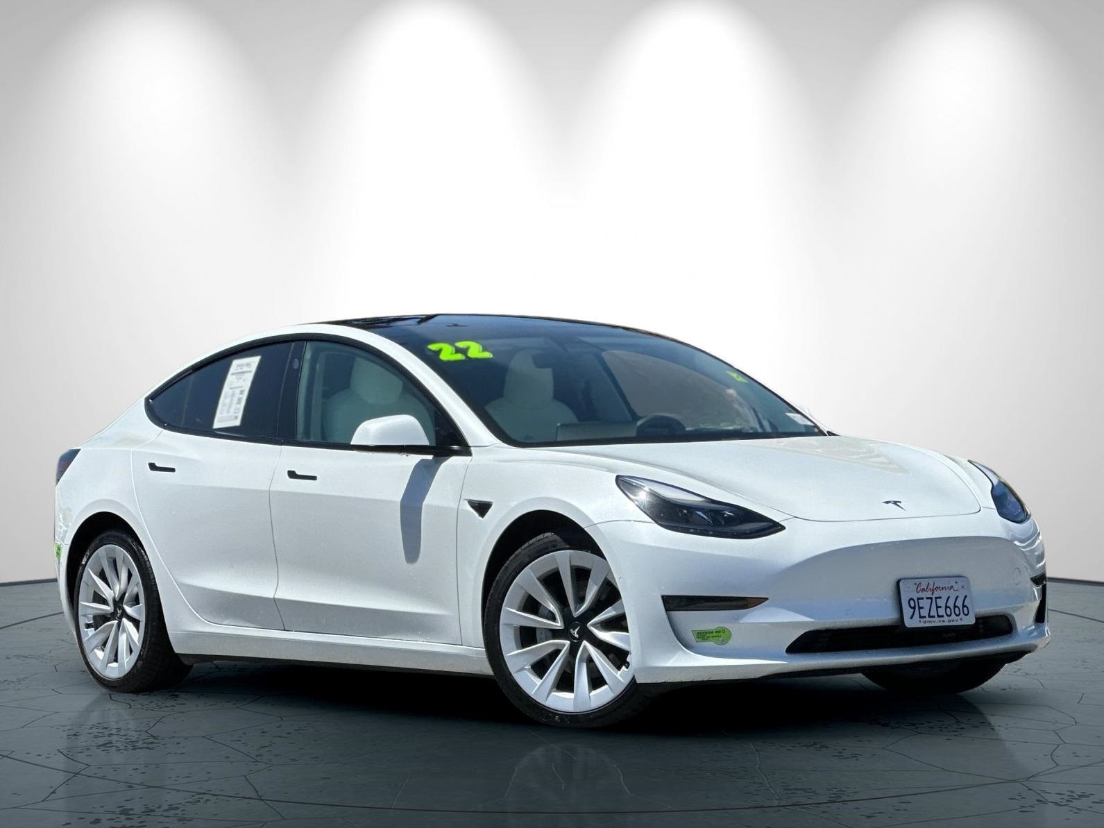 Used 2022 Tesla Model 3 Long Range with VIN 5YJ3E1EB3NF267351 for sale in San Jose, CA