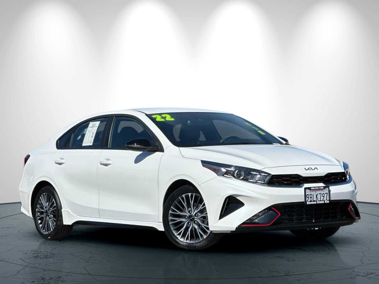 Certified 2022 Kia FORTE GT-Line with VIN 3KPF54AD2NE479086 for sale in San Jose, CA