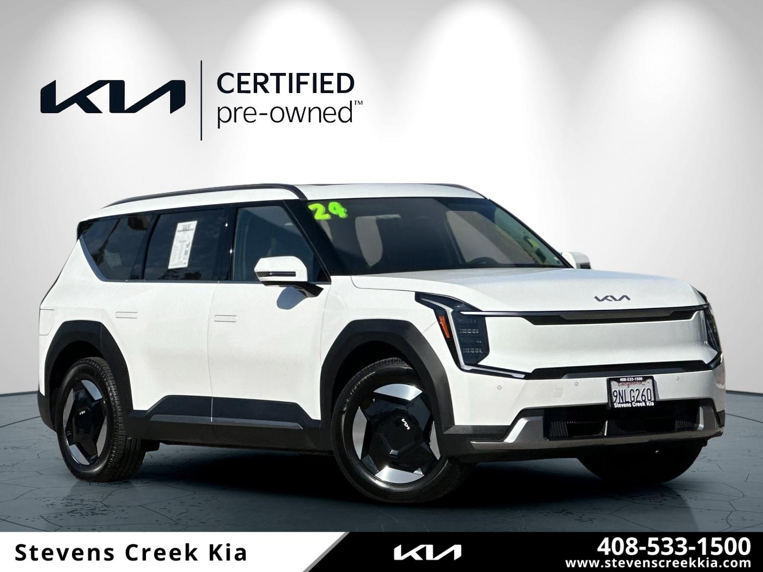Certified 2024 Kia EV9 Wind with VIN KNDAFFS57R6041007 for sale in San Jose, CA