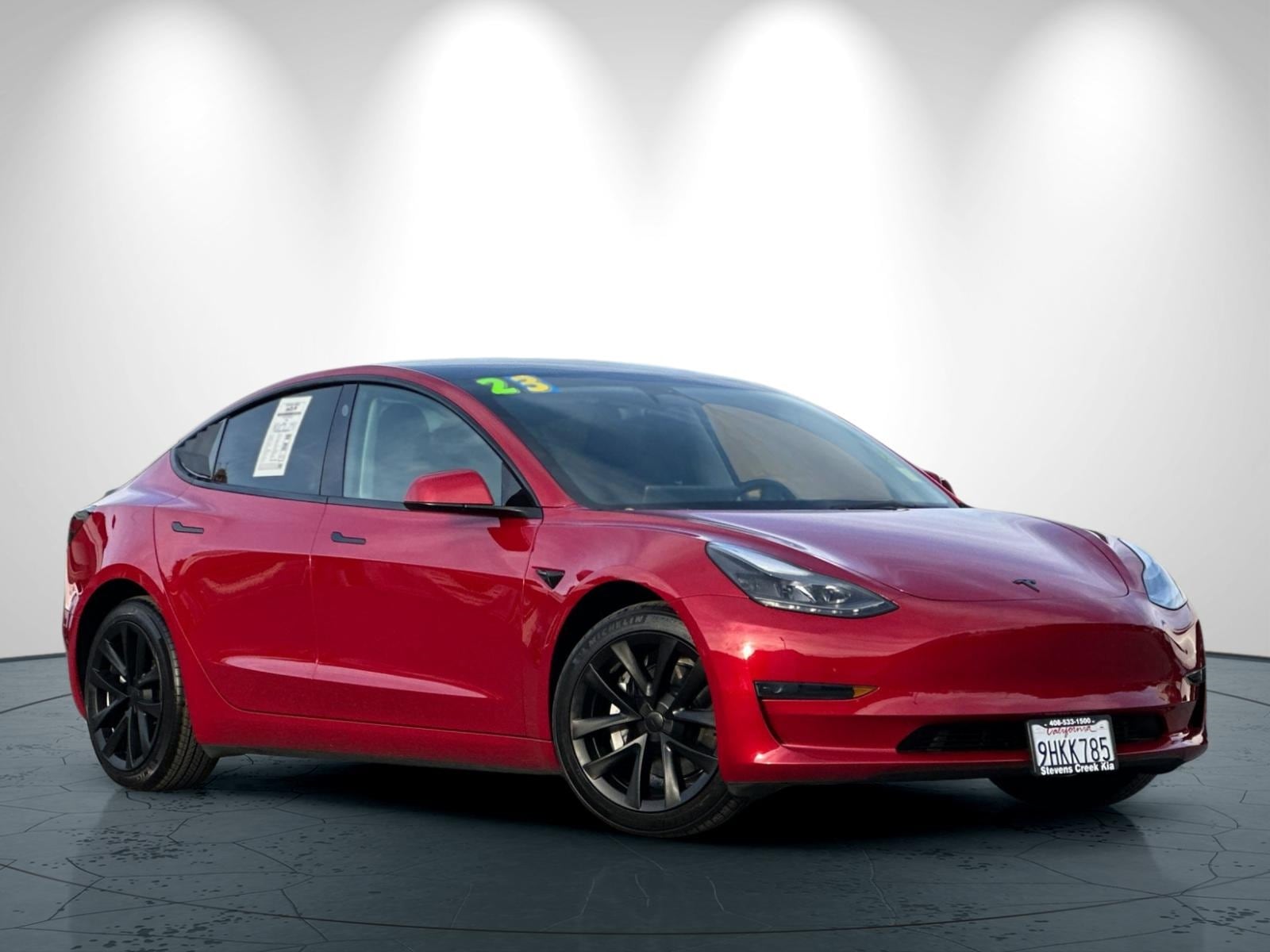 Used 2023 Tesla Model 3 Base with VIN 5YJ3E1EA7PF606672 for sale in San Jose, CA