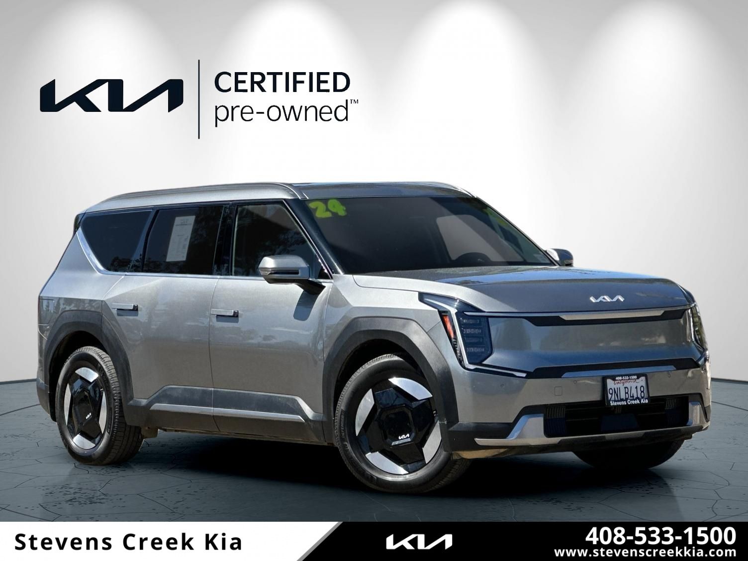 Certified 2024 Kia EV9 Wind with VIN KNDAFFS50R6038983 for sale in San Jose, CA