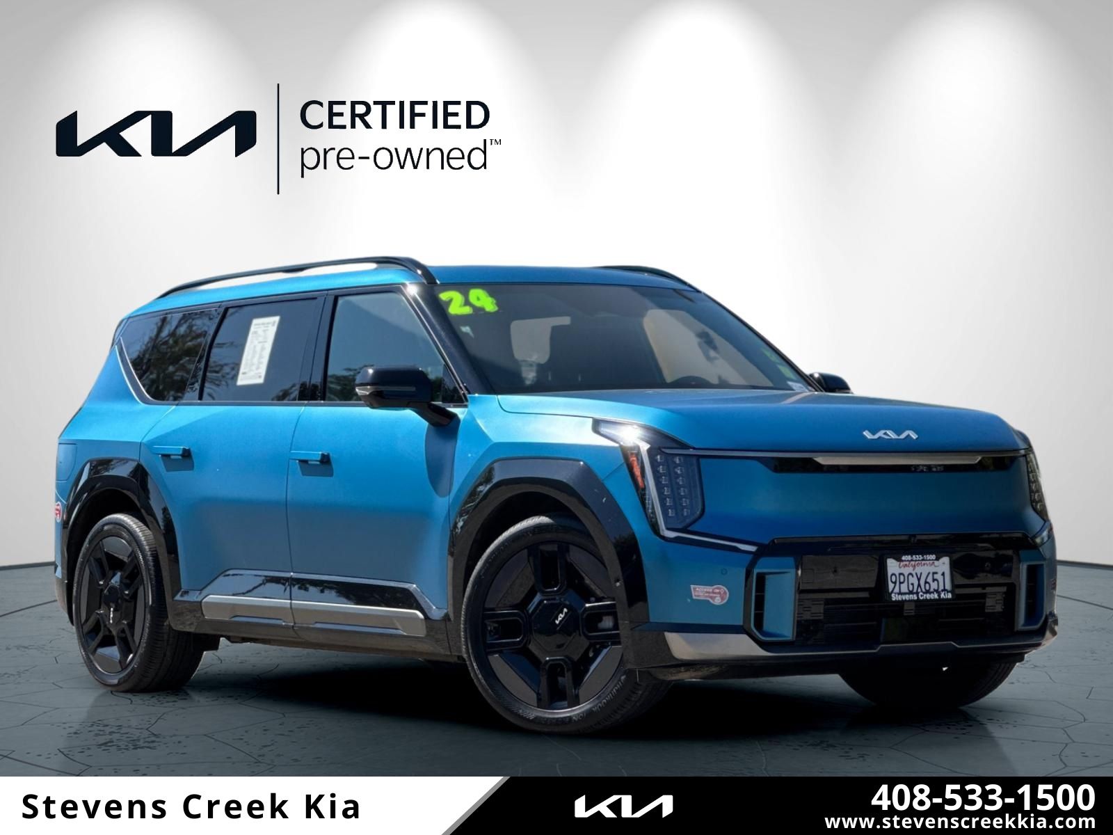 Certified 2024 Kia EV9 GT-Line with VIN KNDAEFS58R6037762 for sale in San Jose, CA