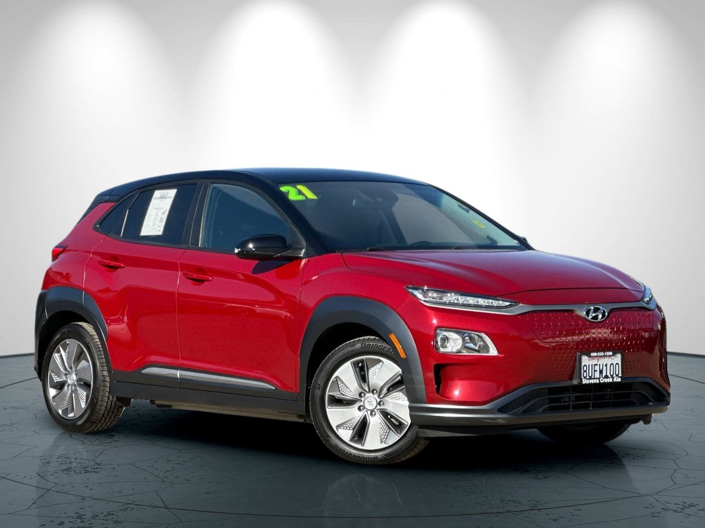Used 2021 Hyundai Kona EV SEL with VIN KM8K23AG5MU098873 for sale in San Jose, CA
