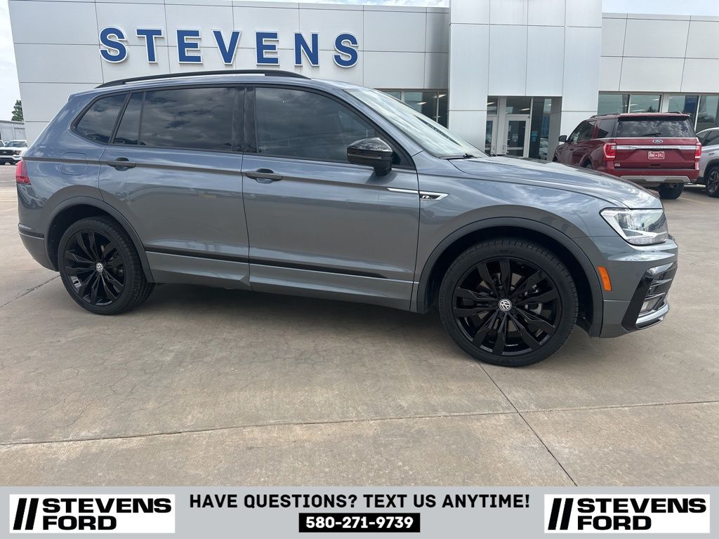 Used 2021 Volkswagen Tiguan SE R-LINE BLACK with VIN 3VV3B7AX3MM121850 for sale in Enid, OK