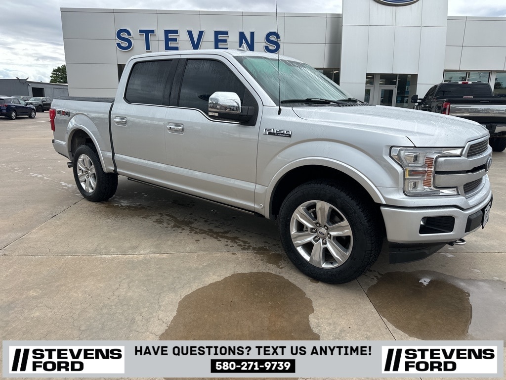 Used 2019 Ford F-150 Platinum with VIN 1FTEW1E4XKFD32954 for sale in Enid, OK