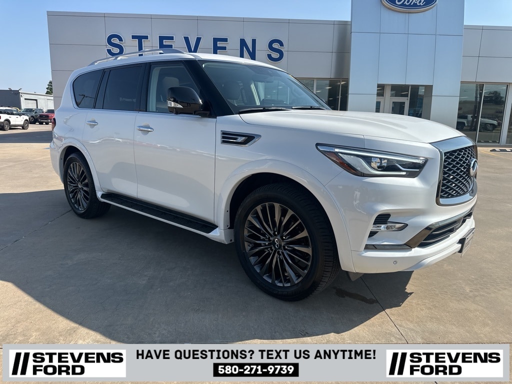 Used 2023 INFINITI QX80 PREMIUM SELECT 4WD with VIN JN8AZ2AC8P9491667 for sale in Enid, OK