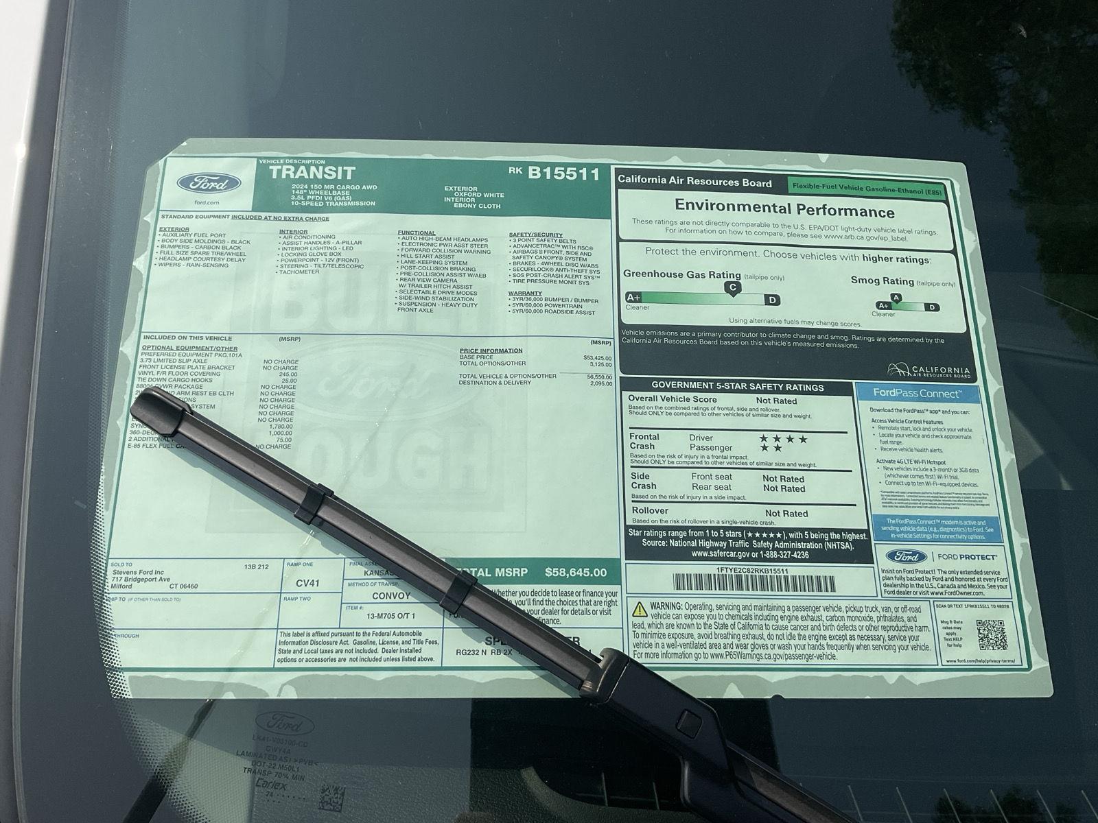 2024 Ford Transit Cargo Van photo 2