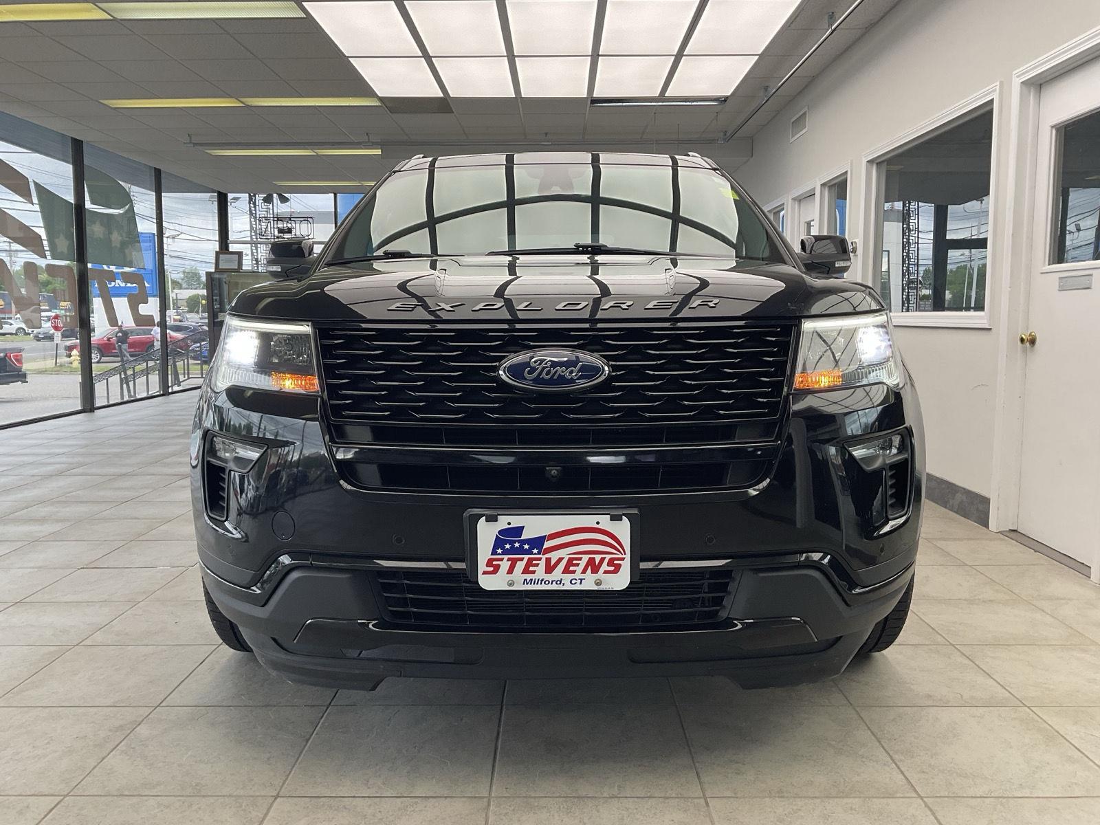 Used 2019 Ford Explorer Sport with VIN 1FM5K8GT1KGB32169 for sale in Milford, CT