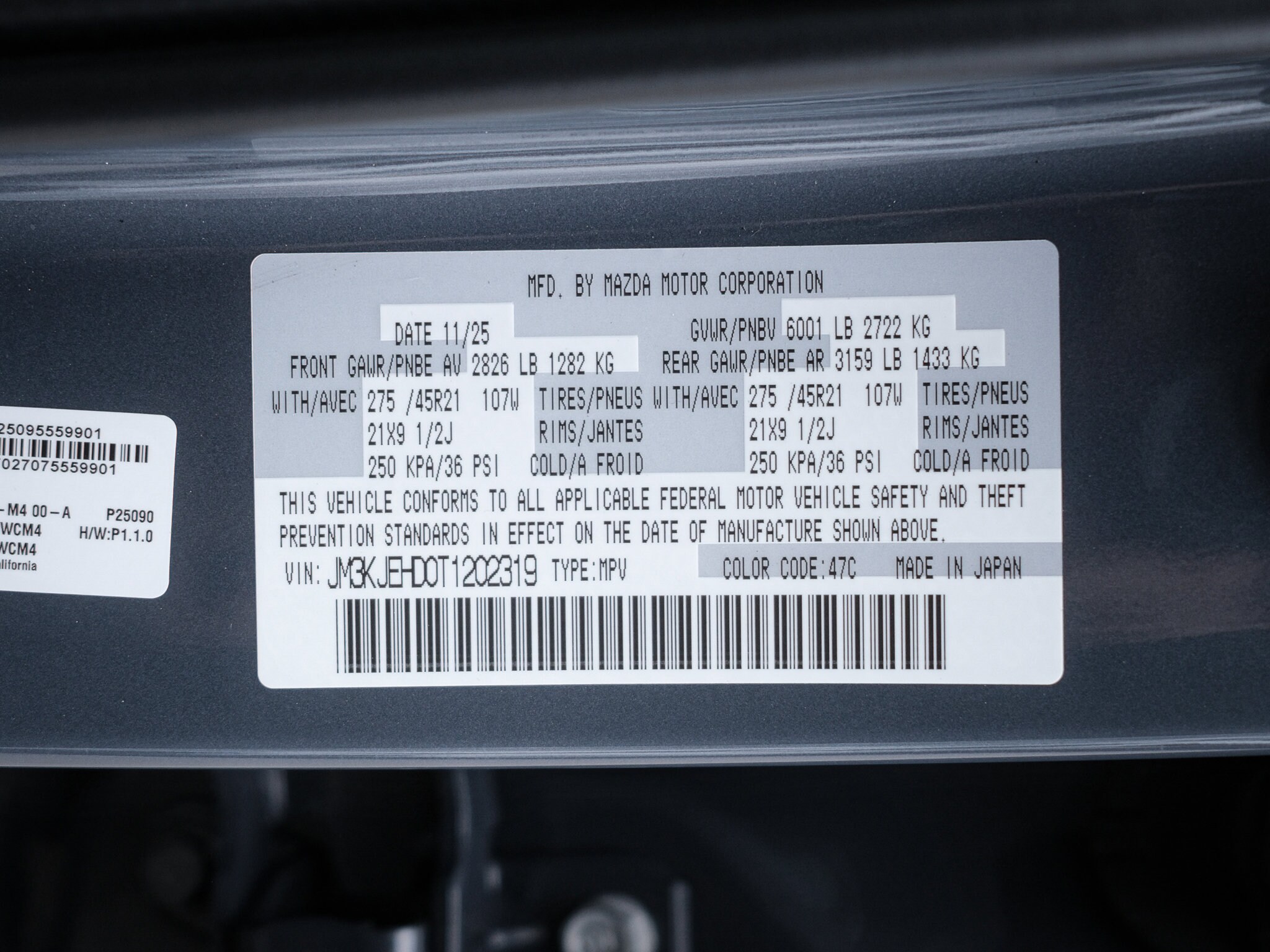 New 2026 Mazda CX-70 For Sale in Wilmington - VIN: JM3KJEHD0T1202319