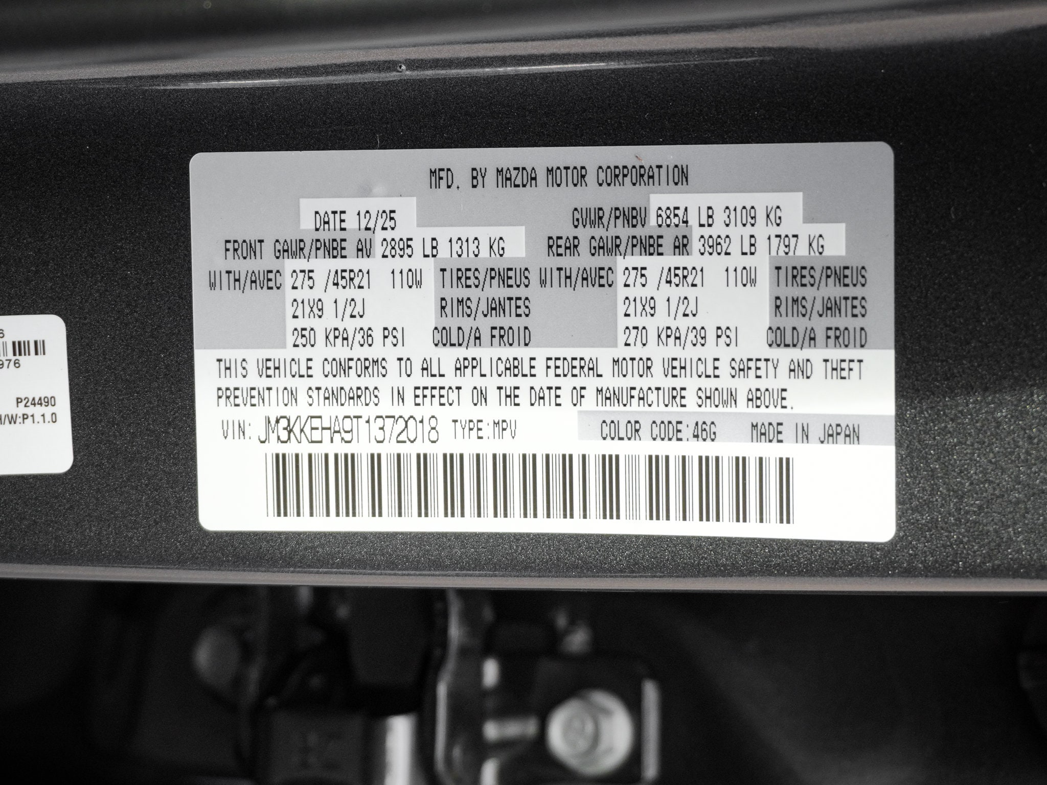 New 2026 Mazda CX-90 Plug-In Hybrid For Sale in Wilmington - VIN