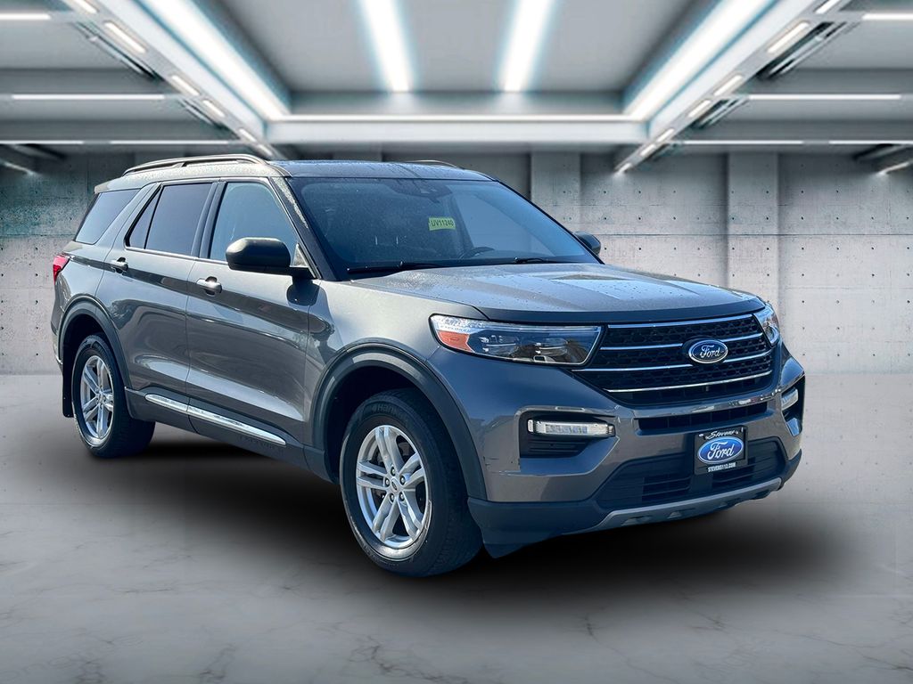 Used 2021 Ford Explorer XLT with VIN 1FMSK8DH9MGB75406 for sale in Patchogue, NY