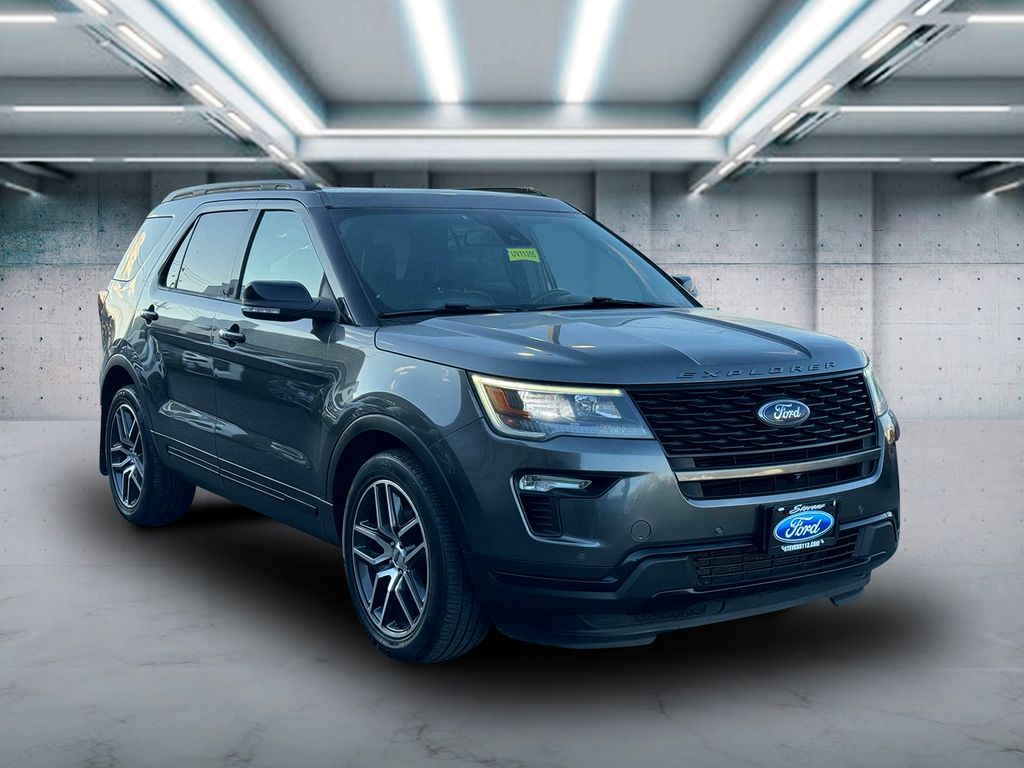 Used 2018 Ford Explorer Sport with VIN 1FM5K8GT4JGB14604 for sale in Patchogue, NY