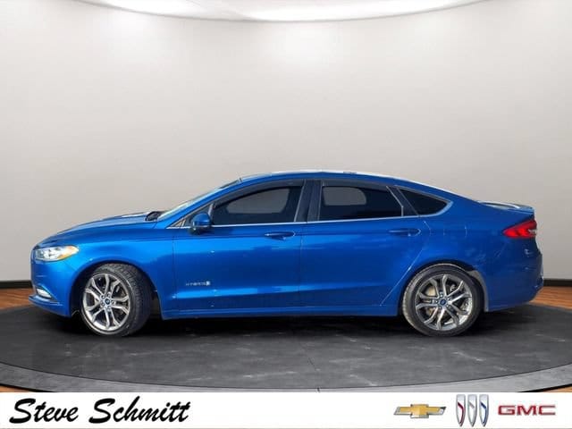 Used 2017 Ford Fusion Hybrid SE with VIN 3FA6P0LU6HR357155 for sale in Highland, IL