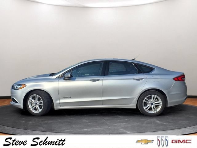 Certified 2018 Ford Fusion Hybrid S with VIN 3FA6P0UU1JR122019 for sale in Highland, IL