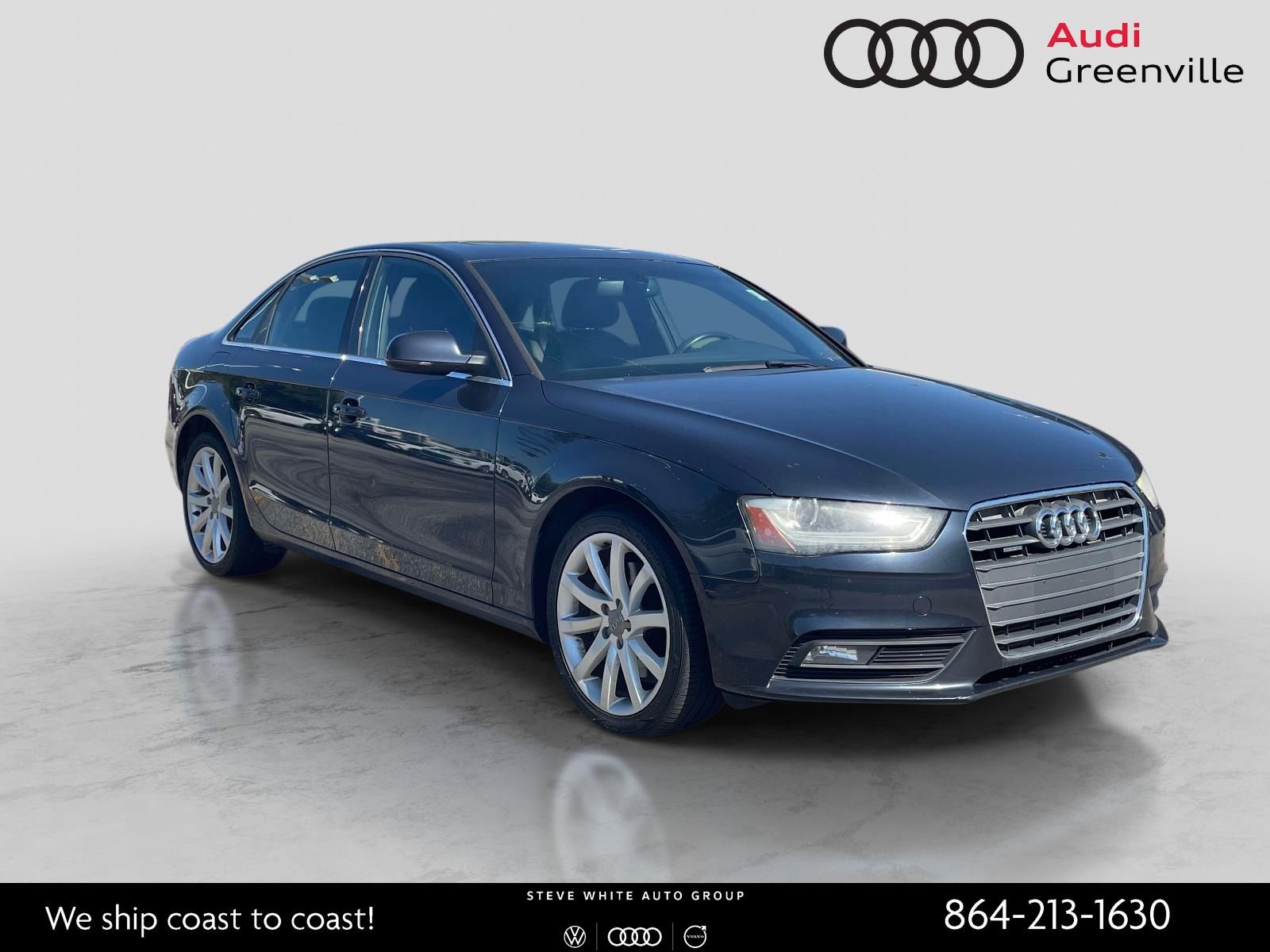 Used 2013 Audi A4 Premium with VIN WAUFFAFL7DA166979 for sale in Greenville, SC