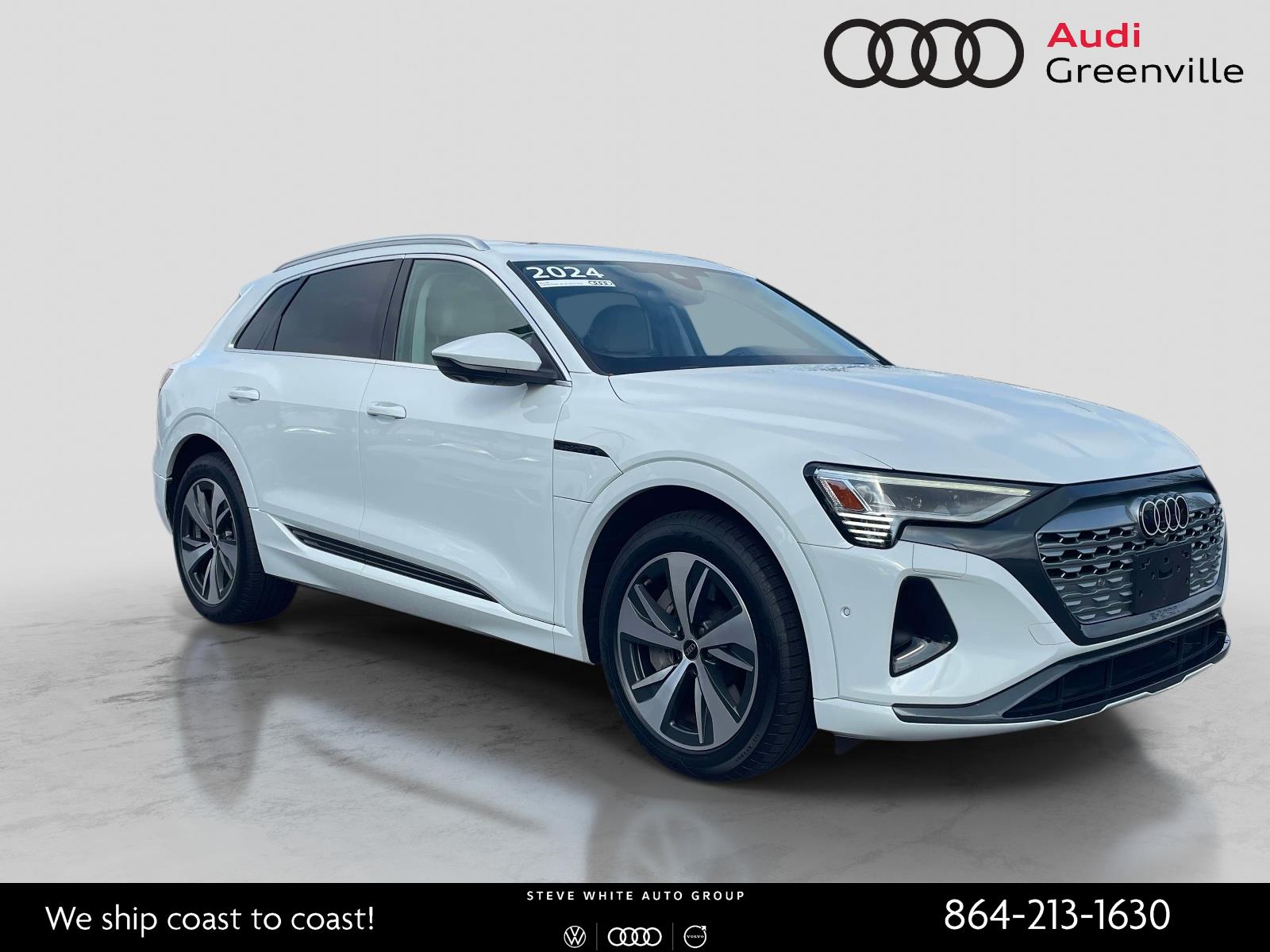 Used 2024 Audi Q8 e-tron Prestige with VIN WA16AAGE1RB020333 for sale in Greenville, SC