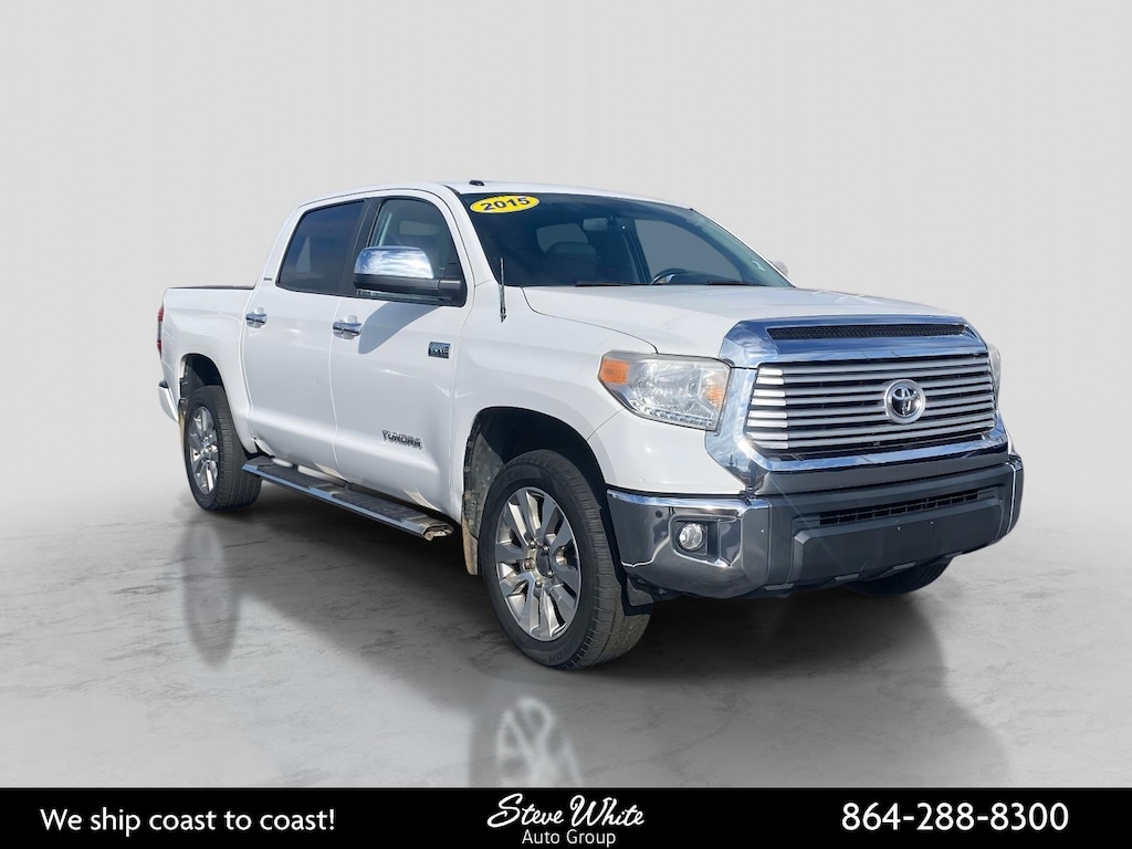 Used 2015 Toyota Tundra 4WD Truck CrewMax 5.7L FFV V8 6-Spd AT LTD (Natl) Crew Cab Pickup