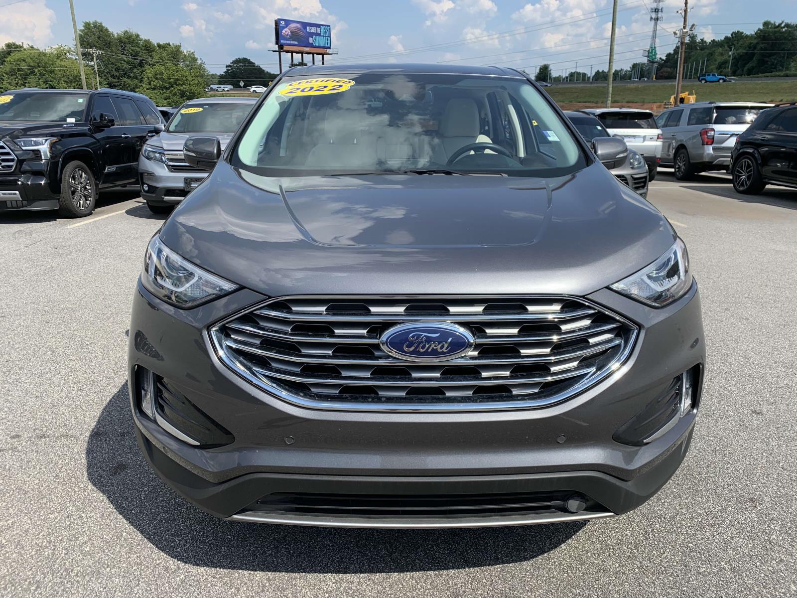 Used 2022 Ford Edge Titanium with VIN 2FMPK4K90NBA33237 for sale in Greenville, SC