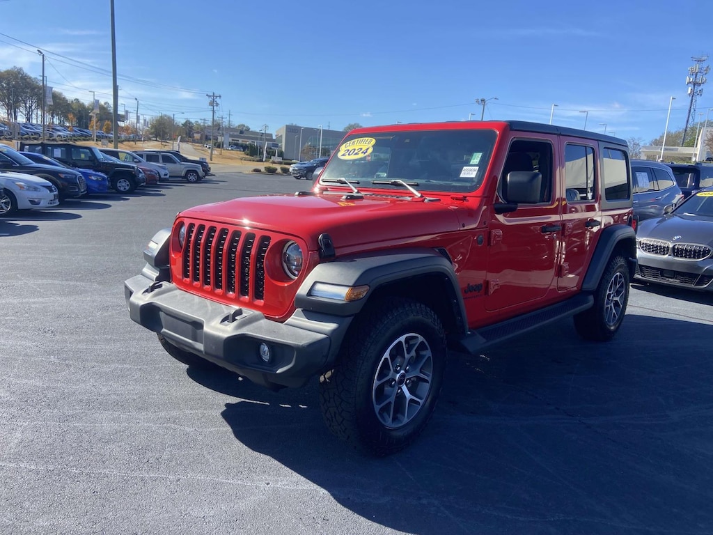 Used 2024 Jeep Wrangler Sport S 4x4 Sport Utility