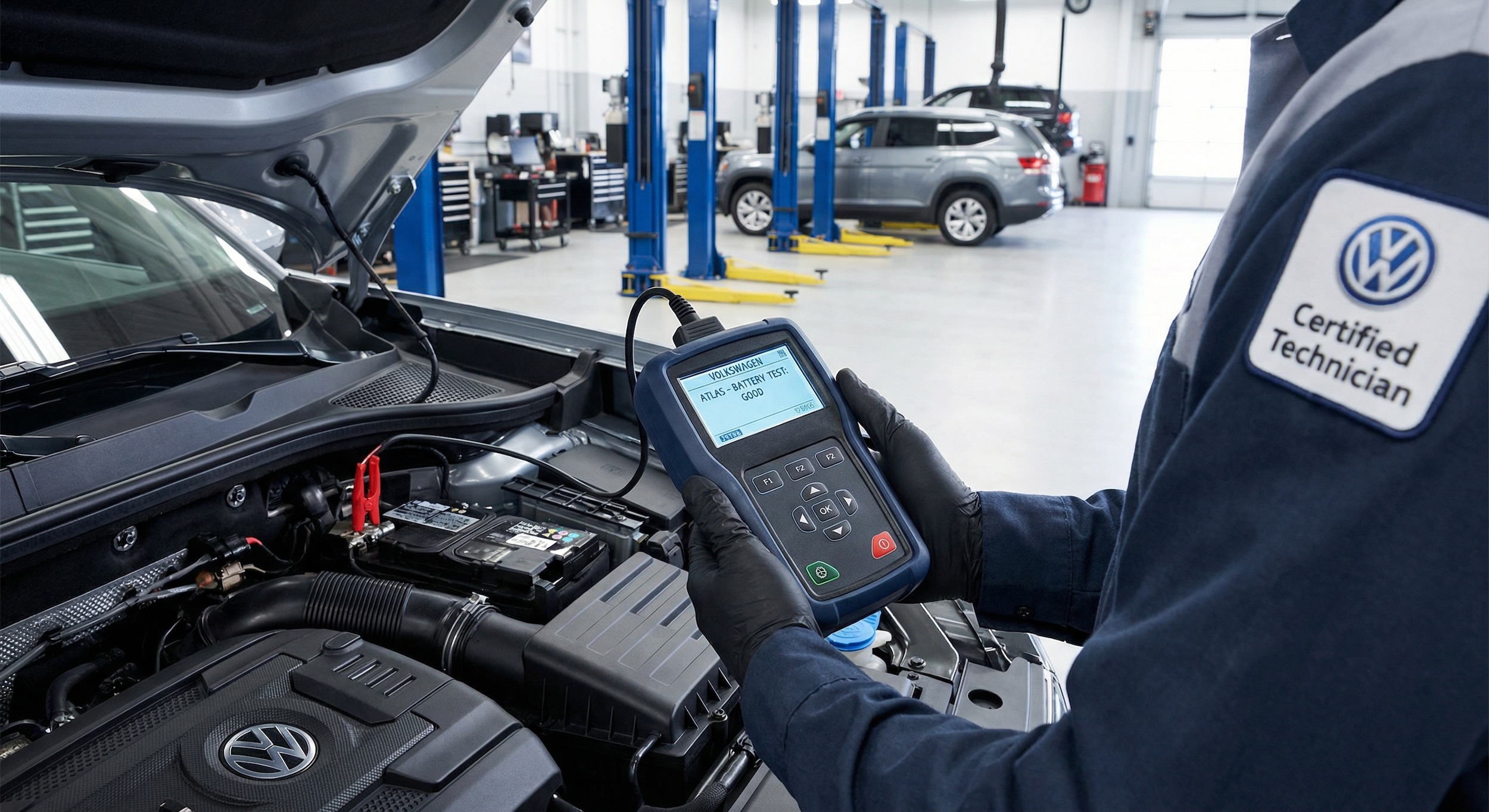 Volkswagen battery and alternator diagnostic service in Greenville SC.