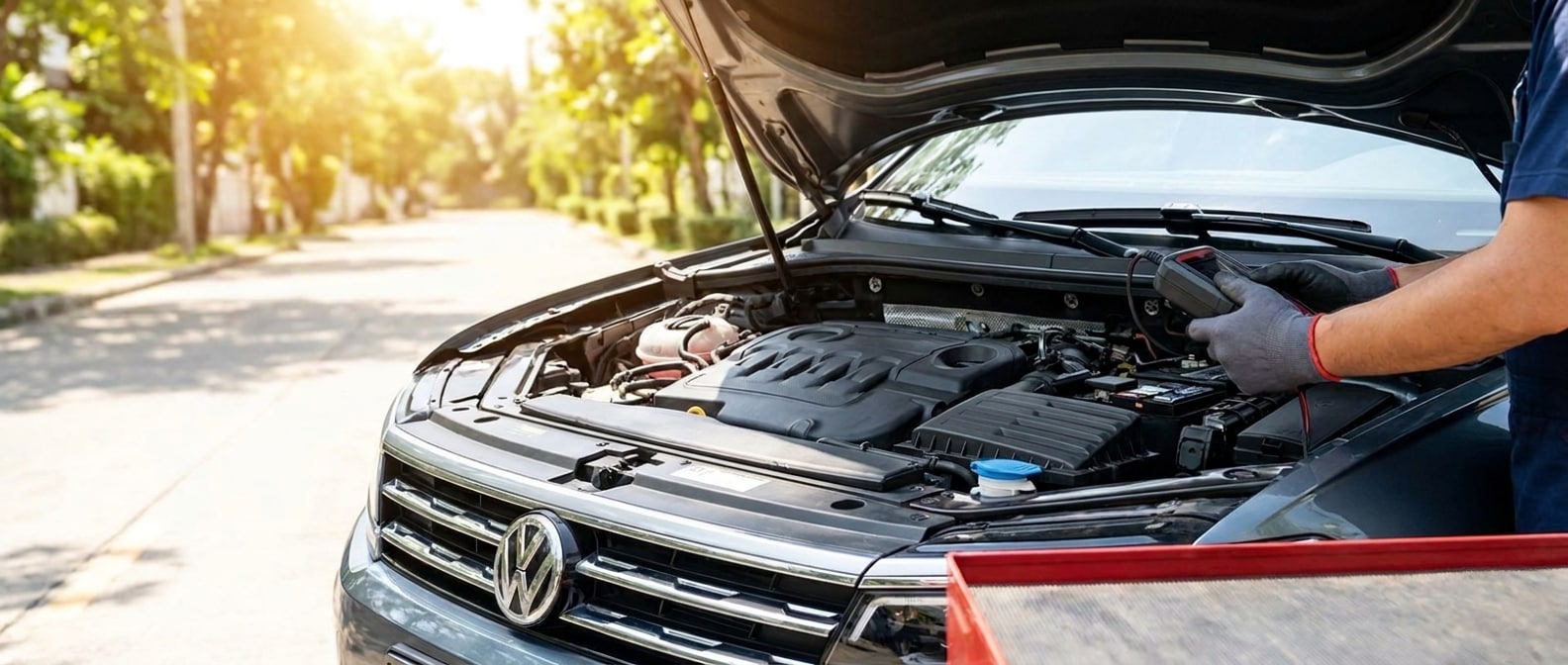 2026 Volkswagen Tiguan battery inspection in Greenville SC summer heat